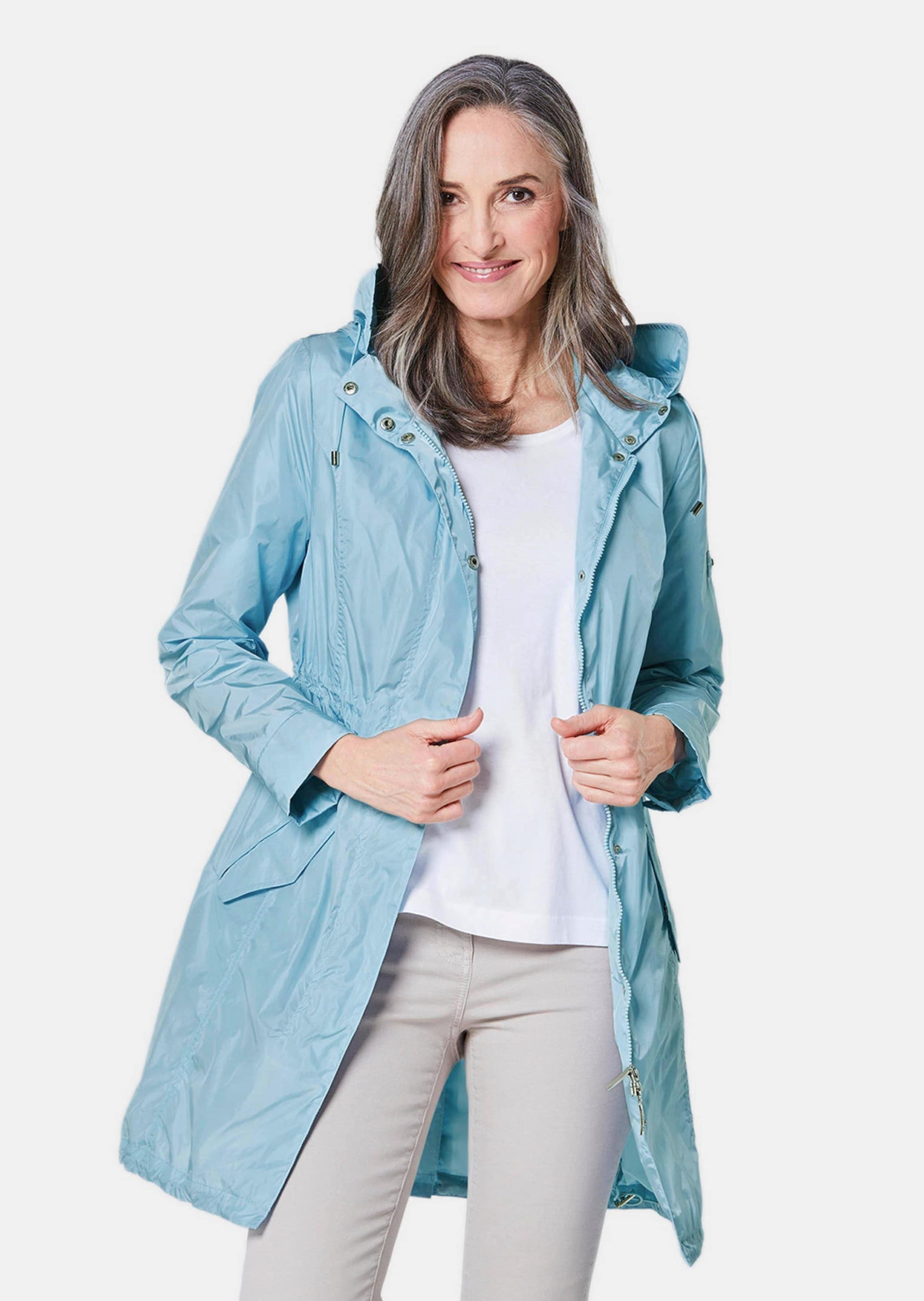 GOLDNER Kurzjacke »Leichtparka Trendiger leichter Regen Parka aus funktionalem Material«