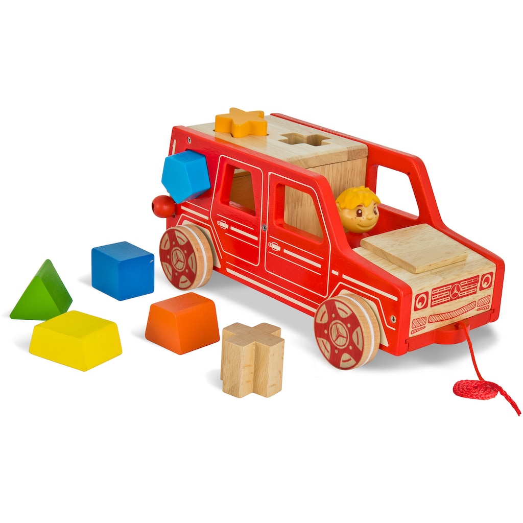 Eichhorn Spielbausteine »Holzspielzeug, Mercedes Steck-G Klasse«, (Set, 9 St.), FSC®- schützt Wald - weltweit