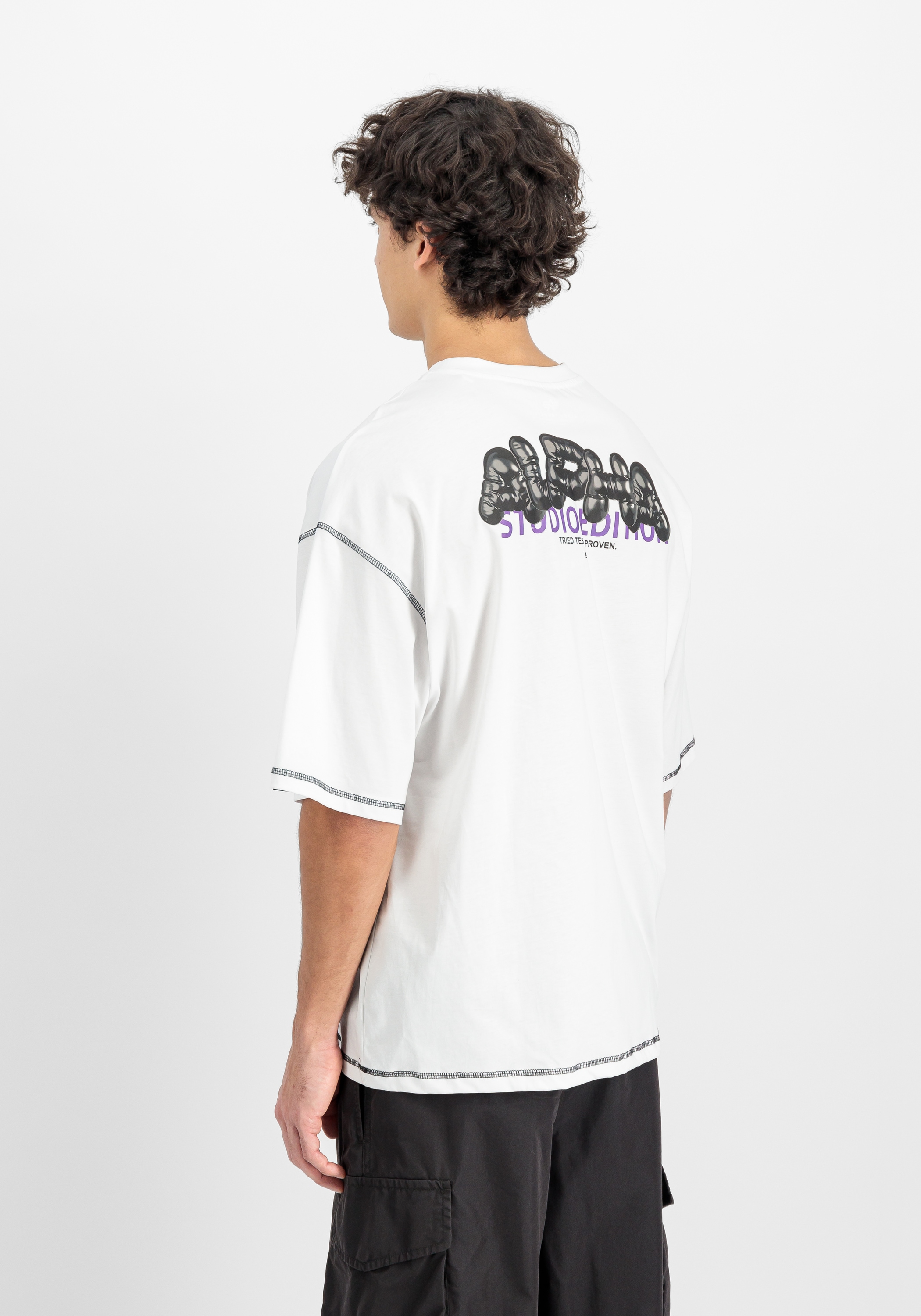 Alpha Industries T-Shirt »Studio Bubble Backprint T-Shirt«