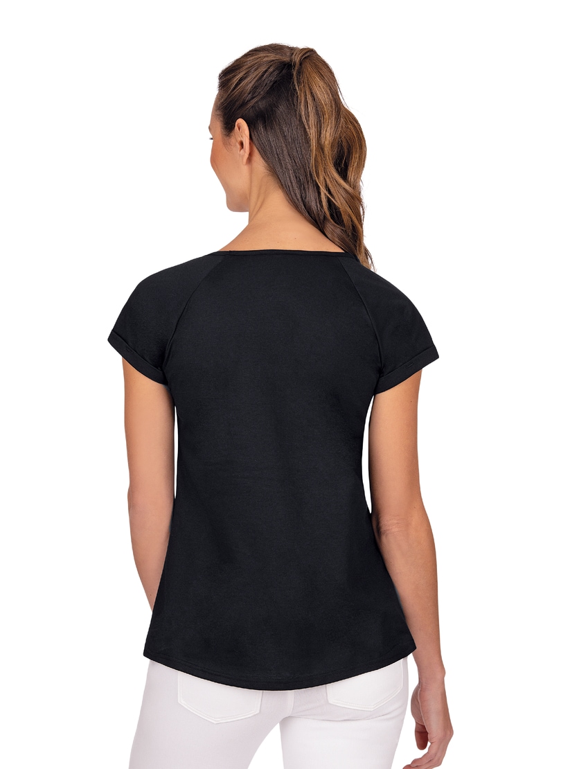 Trigema Kurzarmshirt, mit Strass und Vogelmotiv