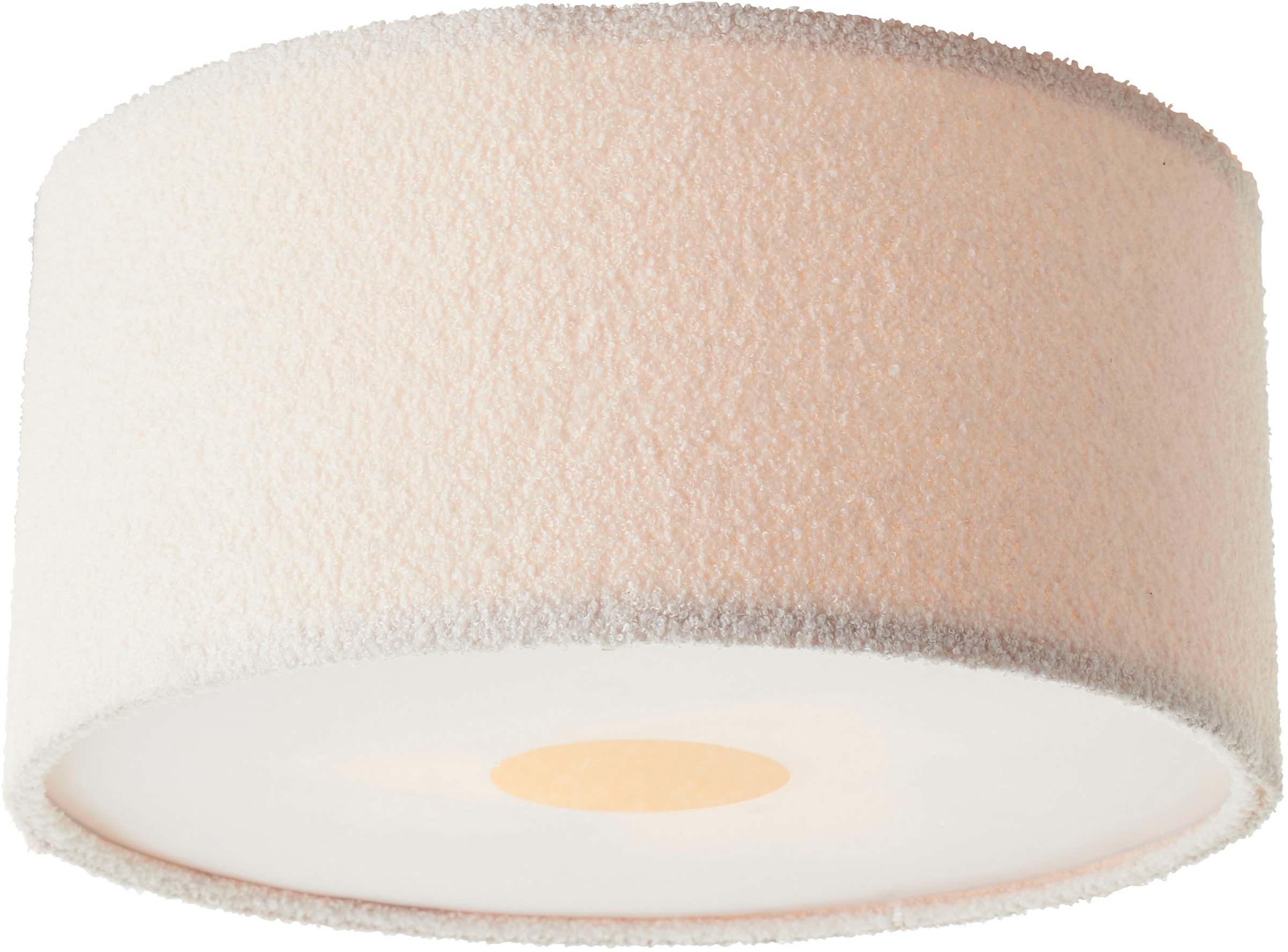 LeGer Home by Lena Gercke Deckenleuchte »Debora«, 3 flammig, Teddy-Stoff, Ø 45 cm, E27, beige