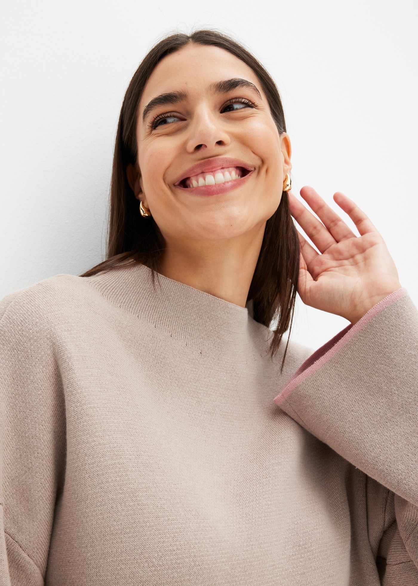 bonprix Strickpullover »Wende-Pullover aus Feinstrick« Wende-Pullover aus Feinstrick