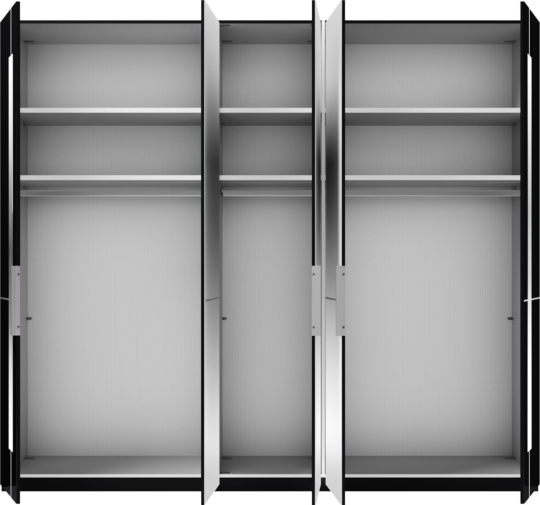 Musterring Drehtürenschrank »Imola W«, inkl. Einlegeböden und Kleiderstangen, mit Glas- und Spiegeltüren