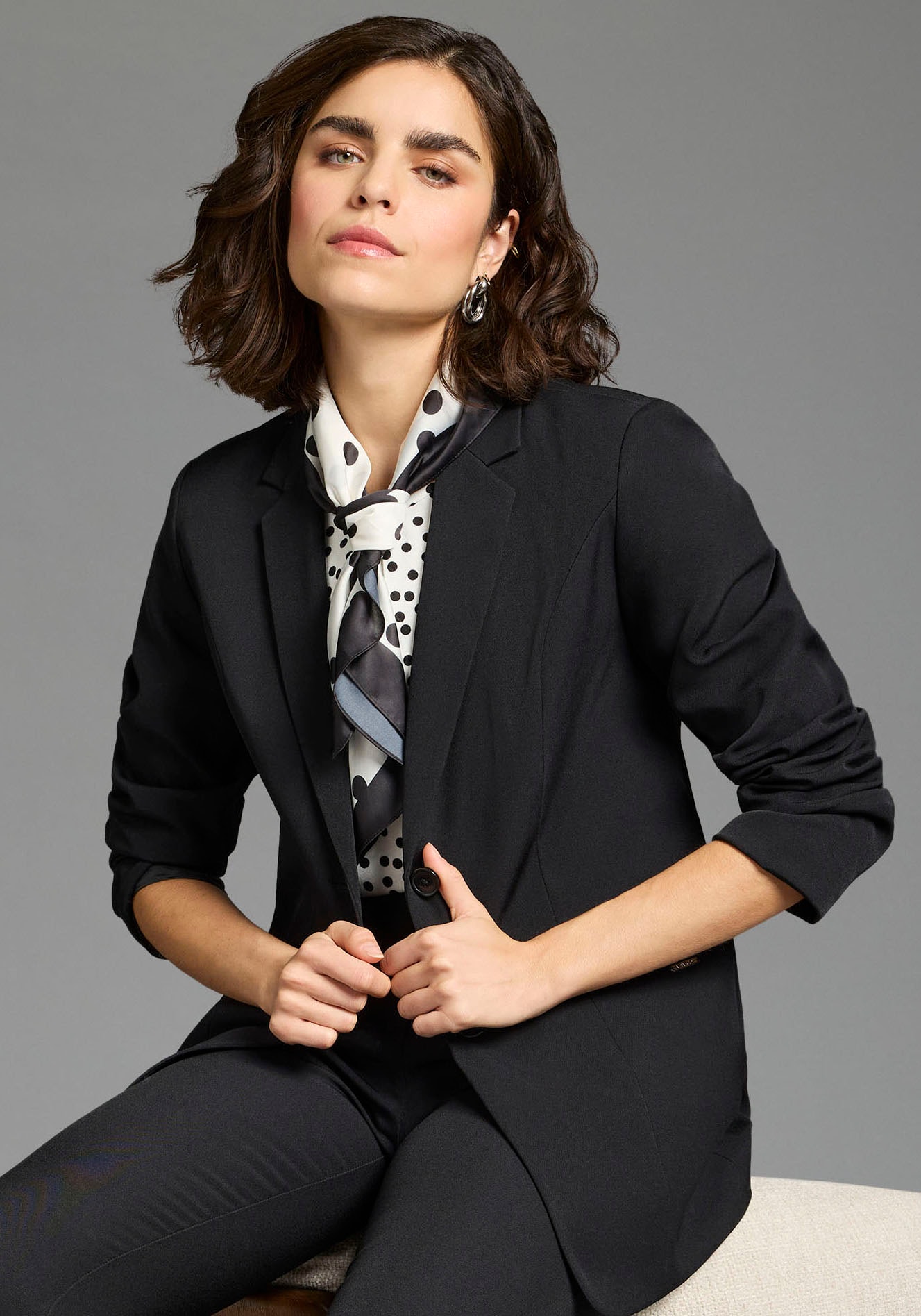 Laura Scott Nickituch mit dezenten Punkten und Streifen - NEW