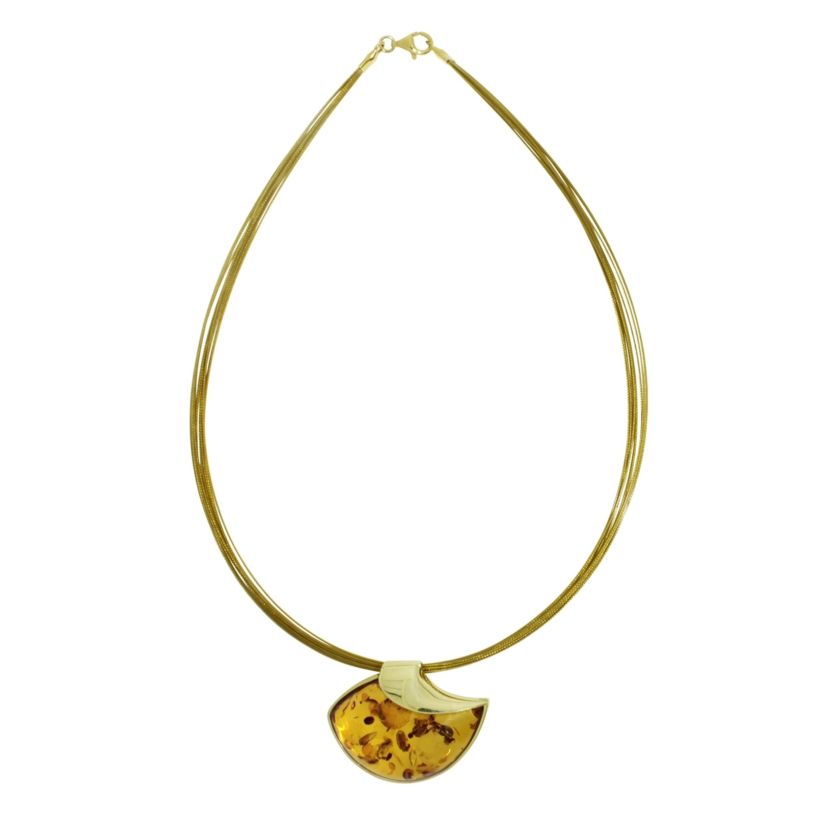 OSTSEE-SCHMUCK Collier »- Jula - Gold 333/000 - Bernstein«
