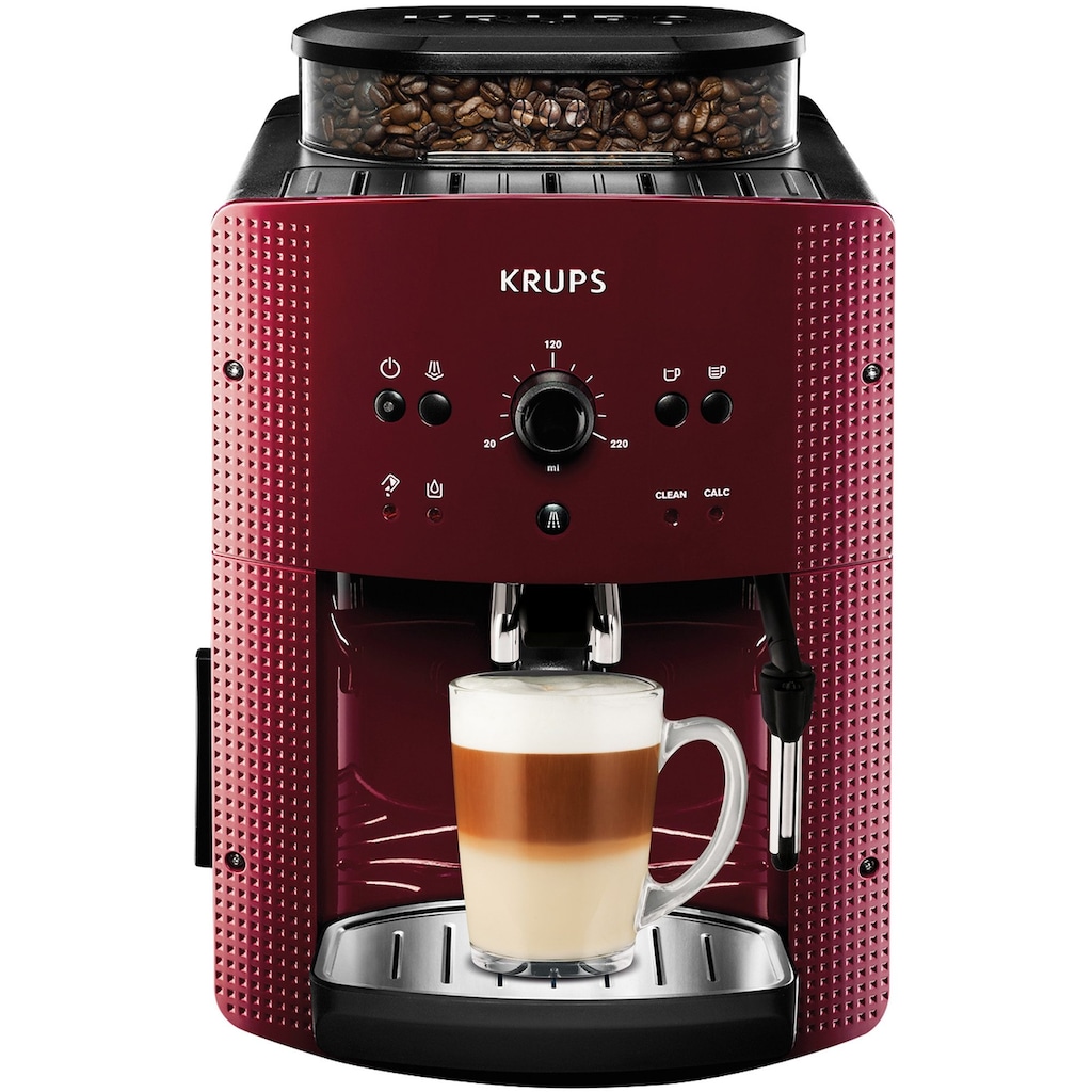 Krups Kaffeevollautomat »EA8107 Arabica«, 2-Tassen-Funktion, manueller Dampfdüse, 2 voreingestelle Kaffeestärken