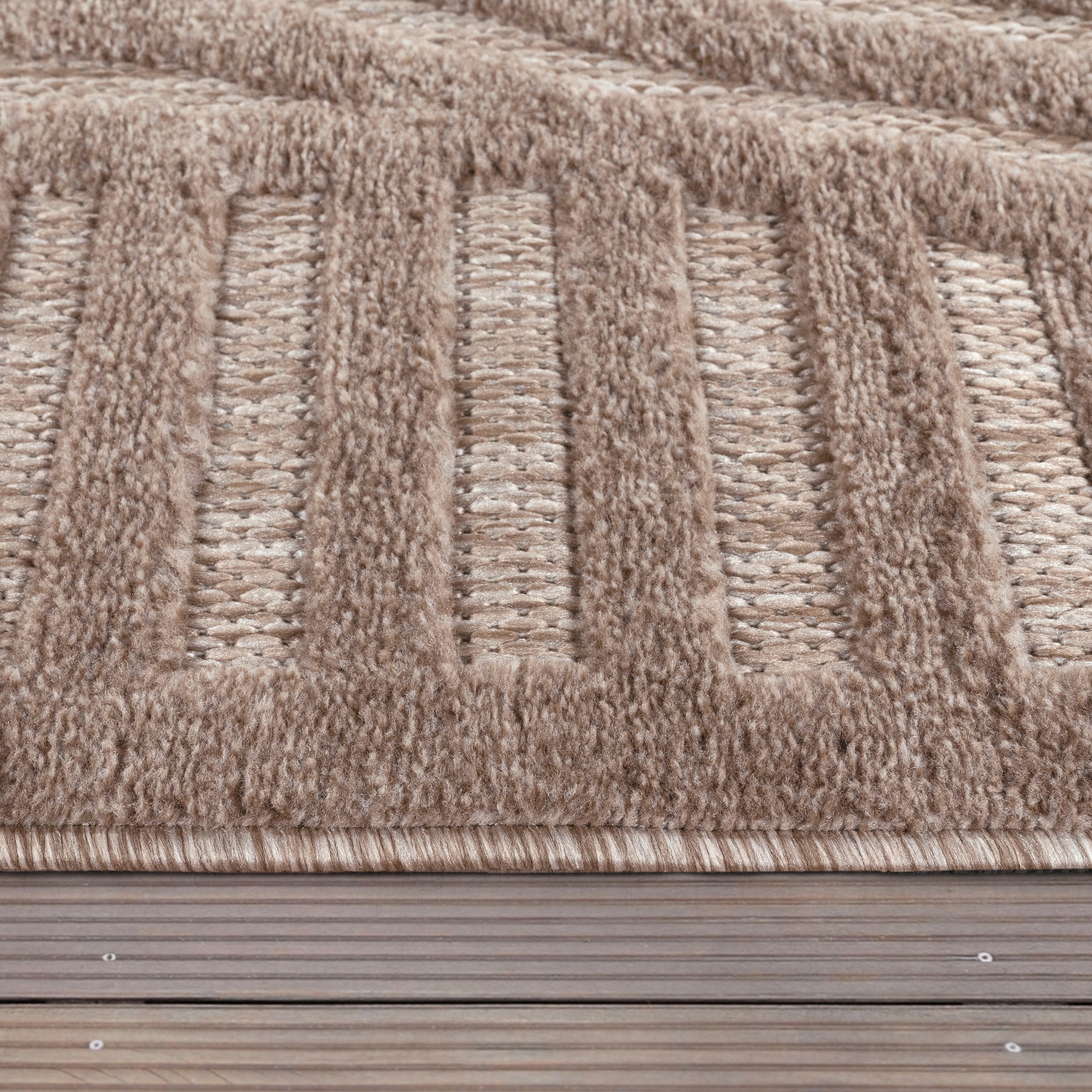 Teppich »Livorno geeignet Hoch-Tief- OTTO im Uni Home Online Outdoor 674«, moderner Scandi-Look, Farben, Shop Effekt, rechteckig, Paco