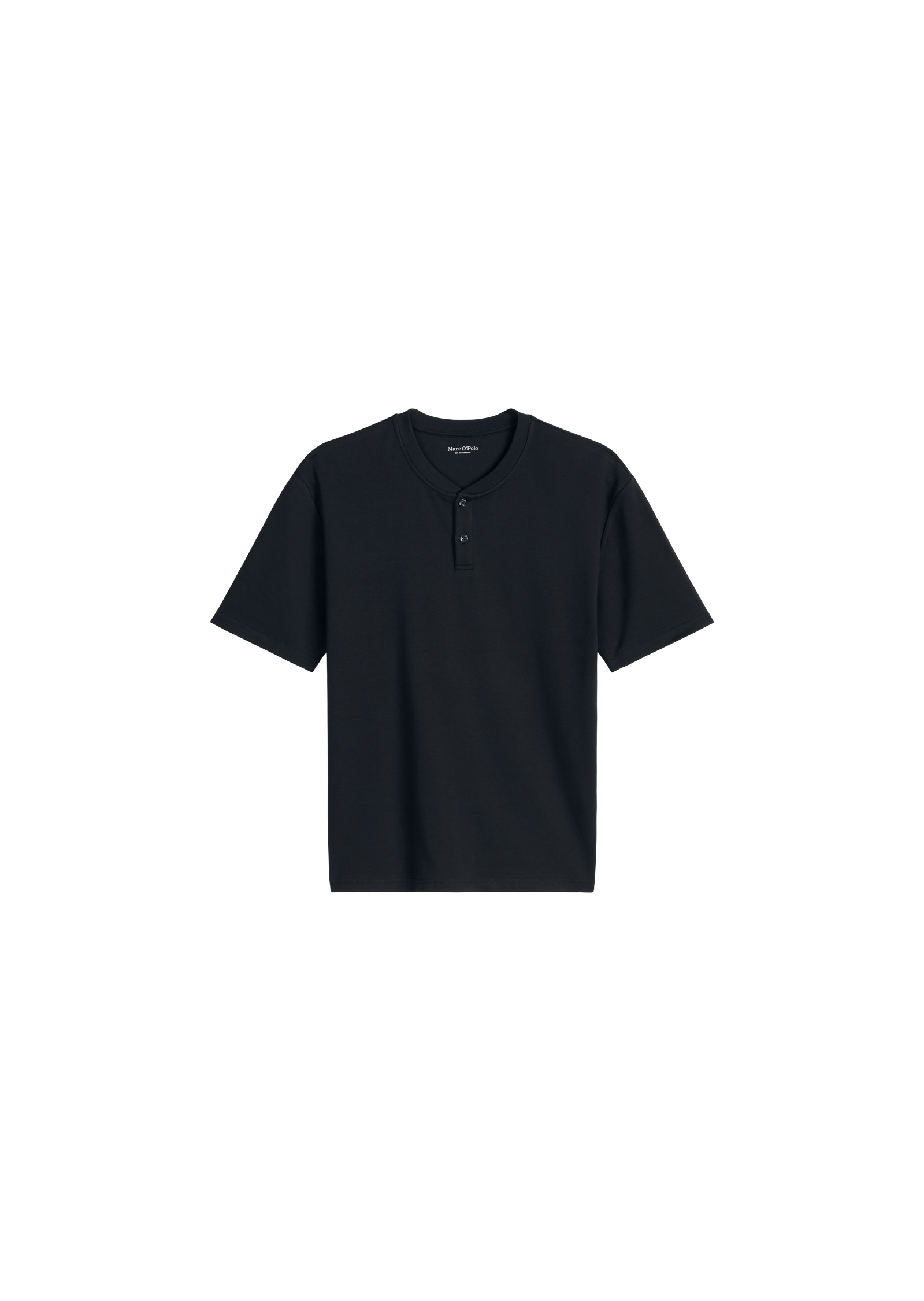 Marc O'Polo Pyjamaoberteil »Mix N Match Interlock« mit Rundhalsausschnitt, kleiner Knopfleiste und kurzem Arm