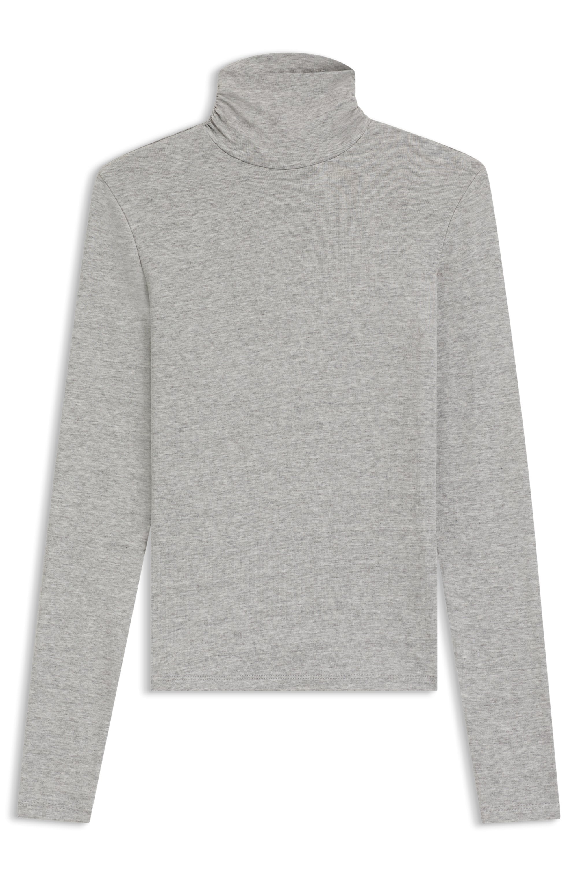 BOSS ORANGE Langarmshirt »Eliana Premium Damenmode«, mit Turtle Neck, Slim Fit