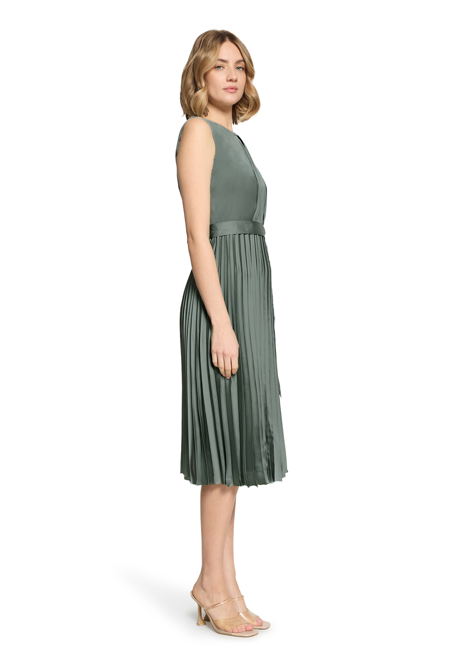 Betty&Co Midikleid »Midikleid mit Plissee«