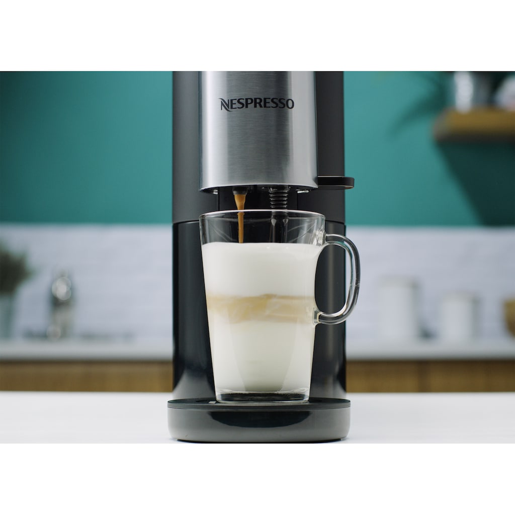 Nespresso Kapselmaschine »XN8908 Atelier von Krups«, Wassertank: 1 L, 19 Bar Druck, inkl. Nespresso Glastasse + Kapseln