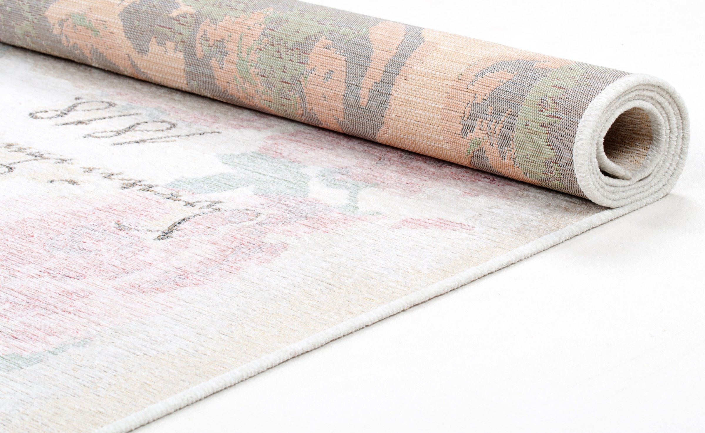 THEKO Teppich »Flomi Paris«, rechteckig, 4 mm Höhe, Flachgewebe, ideal im Wohnzimmer & Schlafzimmer