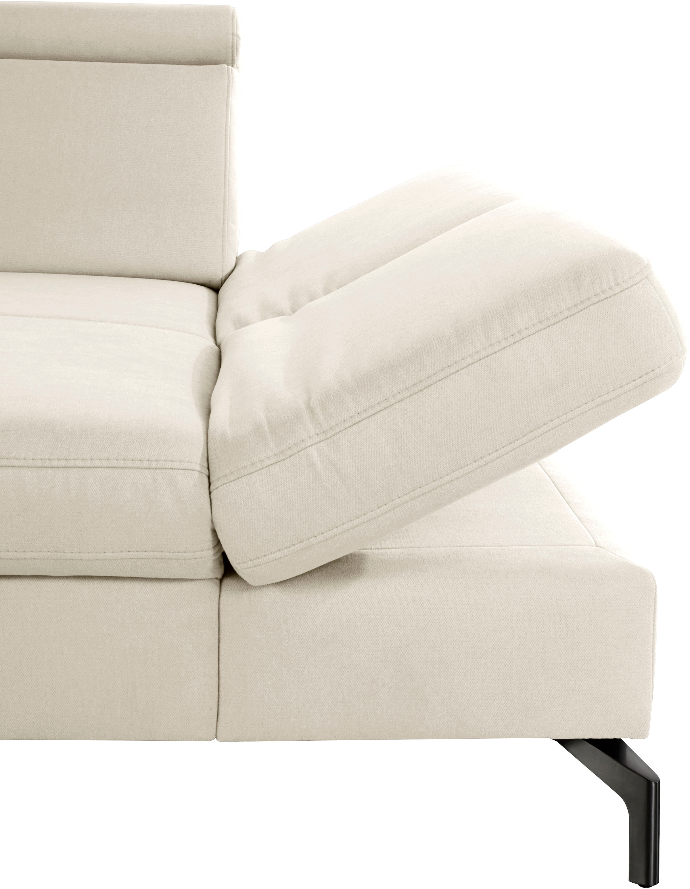 sit&more Ecksofa »Brisbane L-Form«, Fußhöhe 15 cm, inklusive Sitztiefen-, Armteil- und Kopfteilverstellung