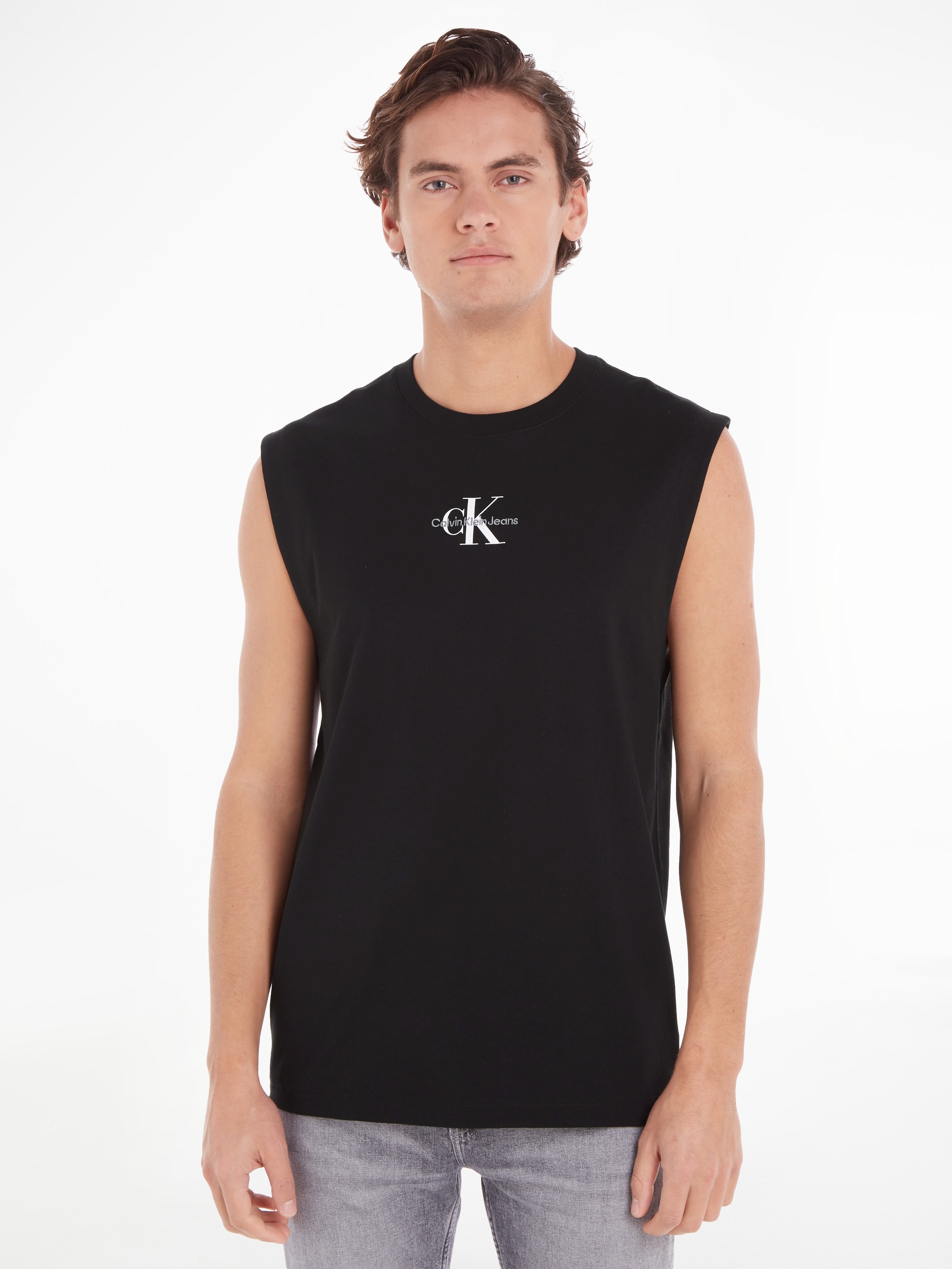 T-Shirt »MONOLOGO SLEEVELESS TEE«, mit Markenlabel