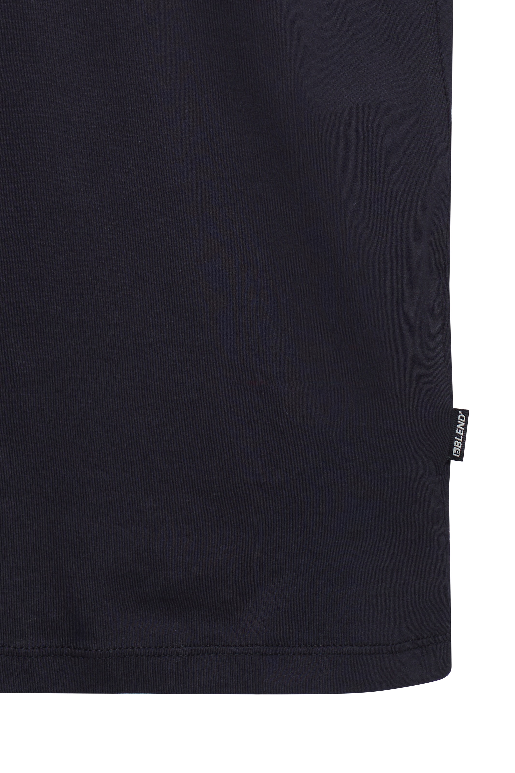 Blend Rundhalsshirt »BHLOGAN  S/S EMB TEE« Baumwolle, regular fit