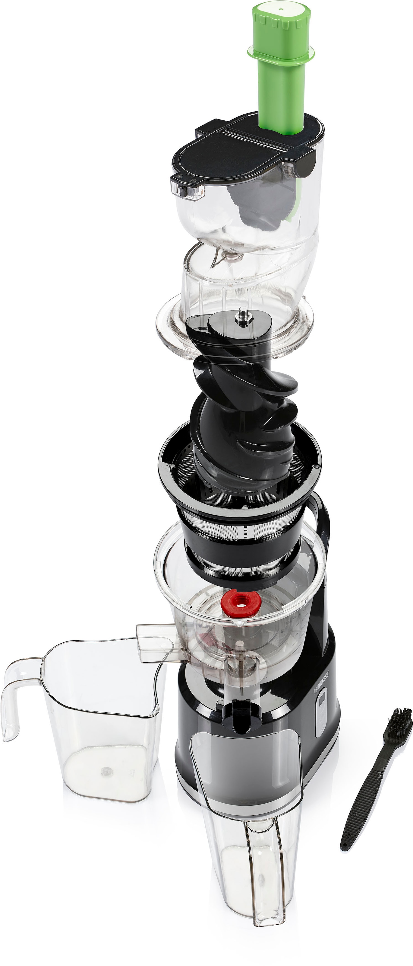 PRINCESS Entsafter »202045«, 200 W, Easy Fill Slow Juicer – Extra großer Fülltrichter – Hoher Saftertrag