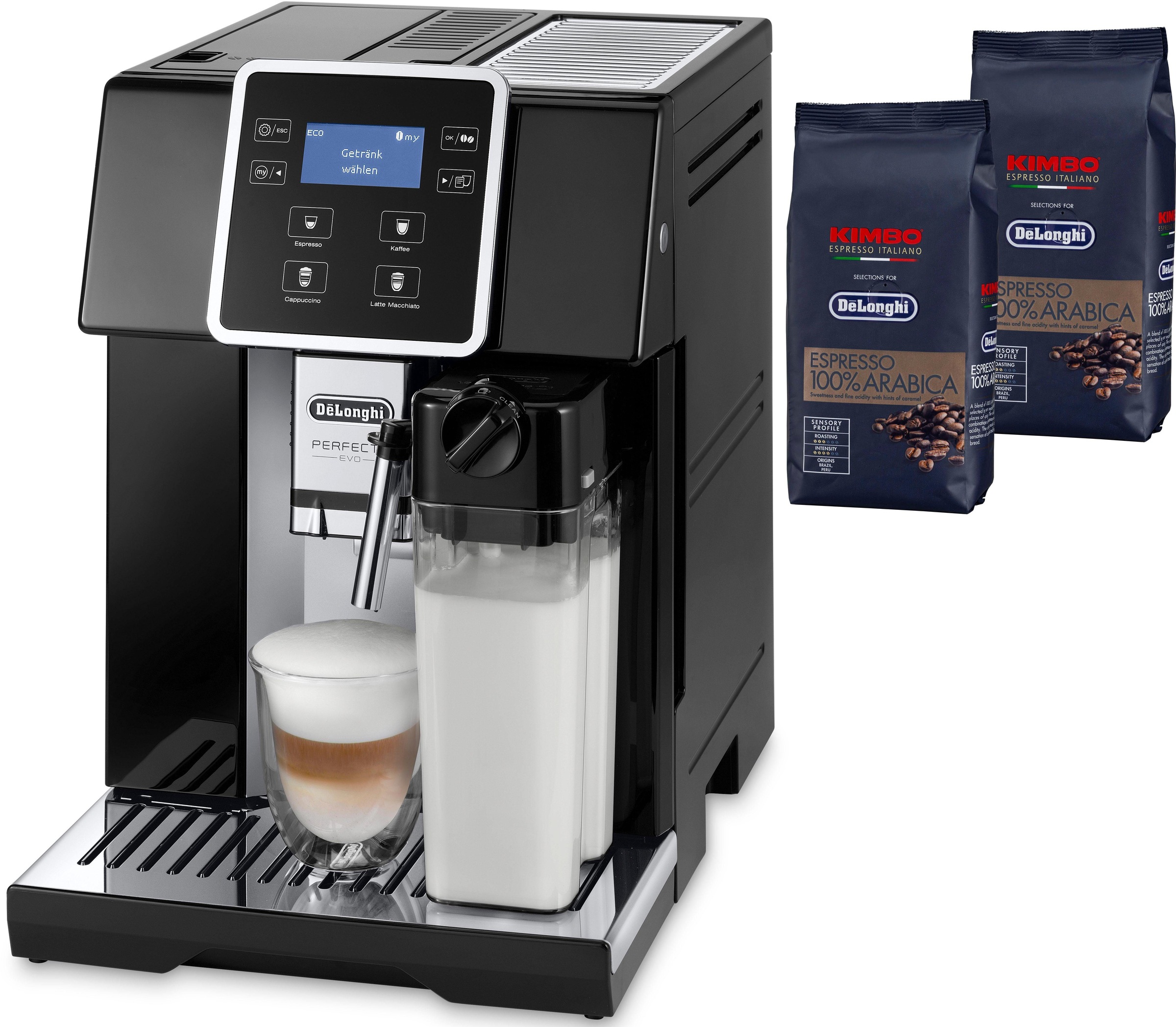 Kaffeevollautomat ESAM 428.40.B PERFECTA EVO, 1,4l Tank, Kegelmahlwerk