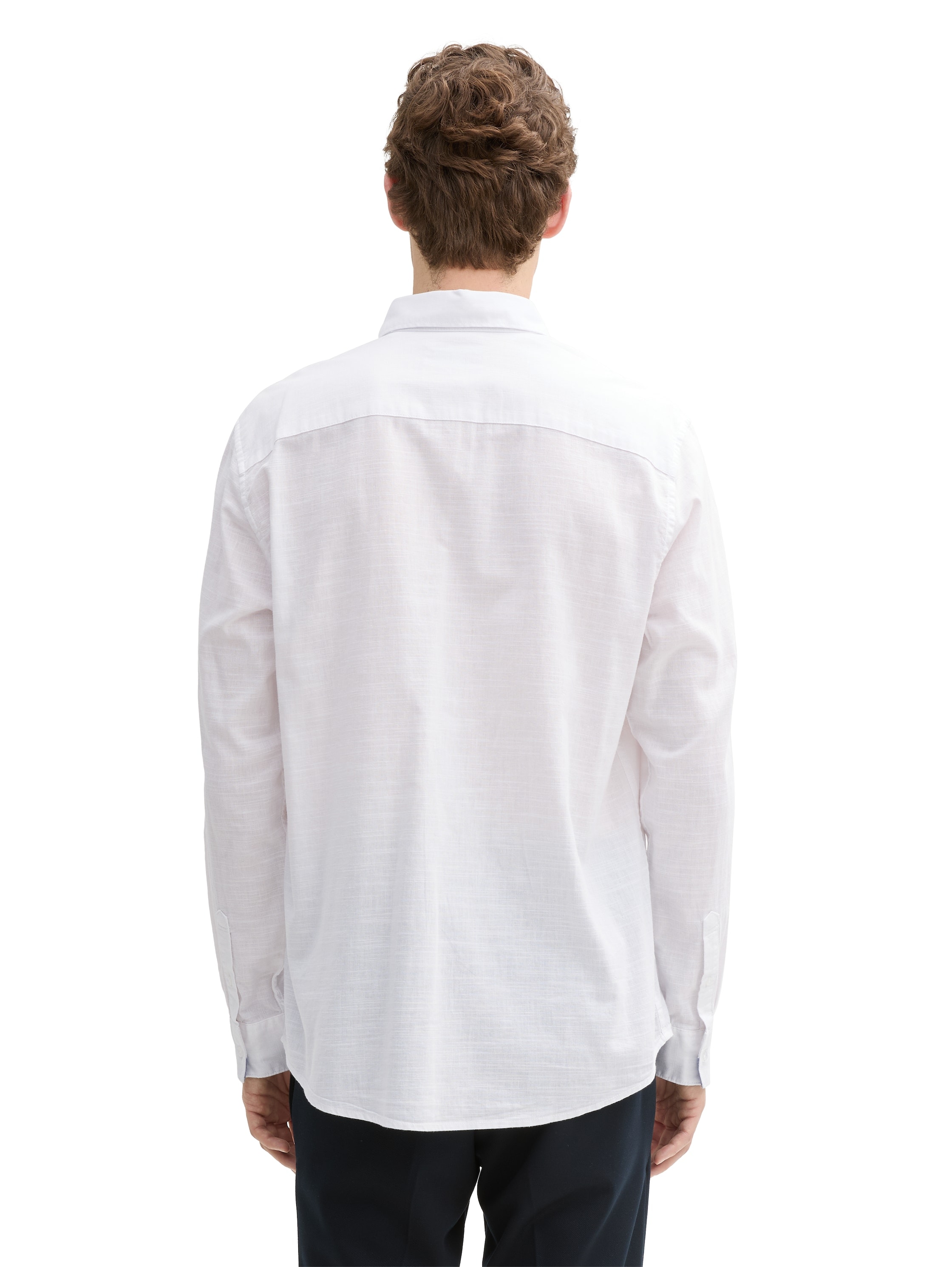 TOM TAILOR Langarmhemd, mit Logo Stickerei