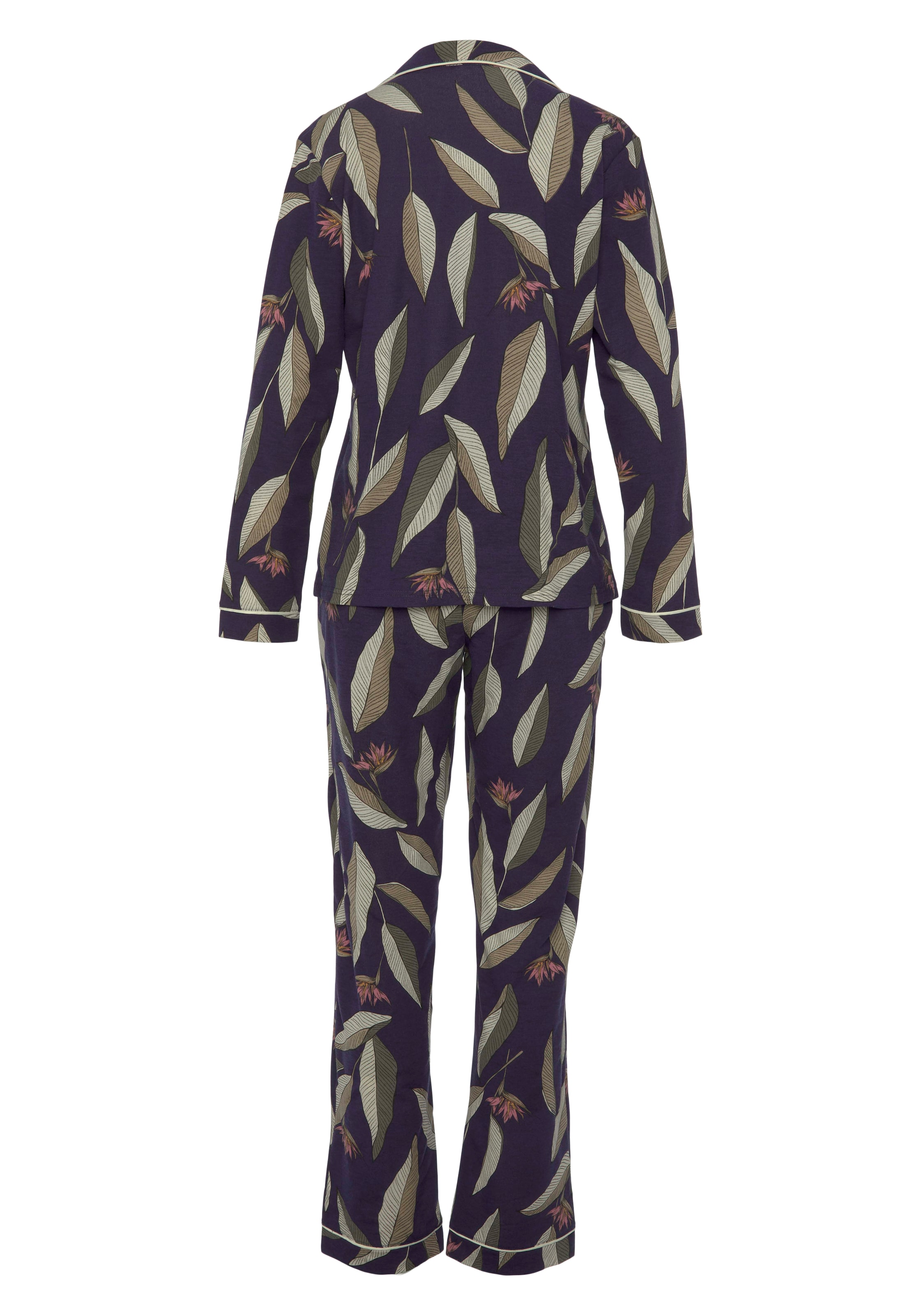LASCANA Pyjama, (2 tlg.), im klassischen Schnitt