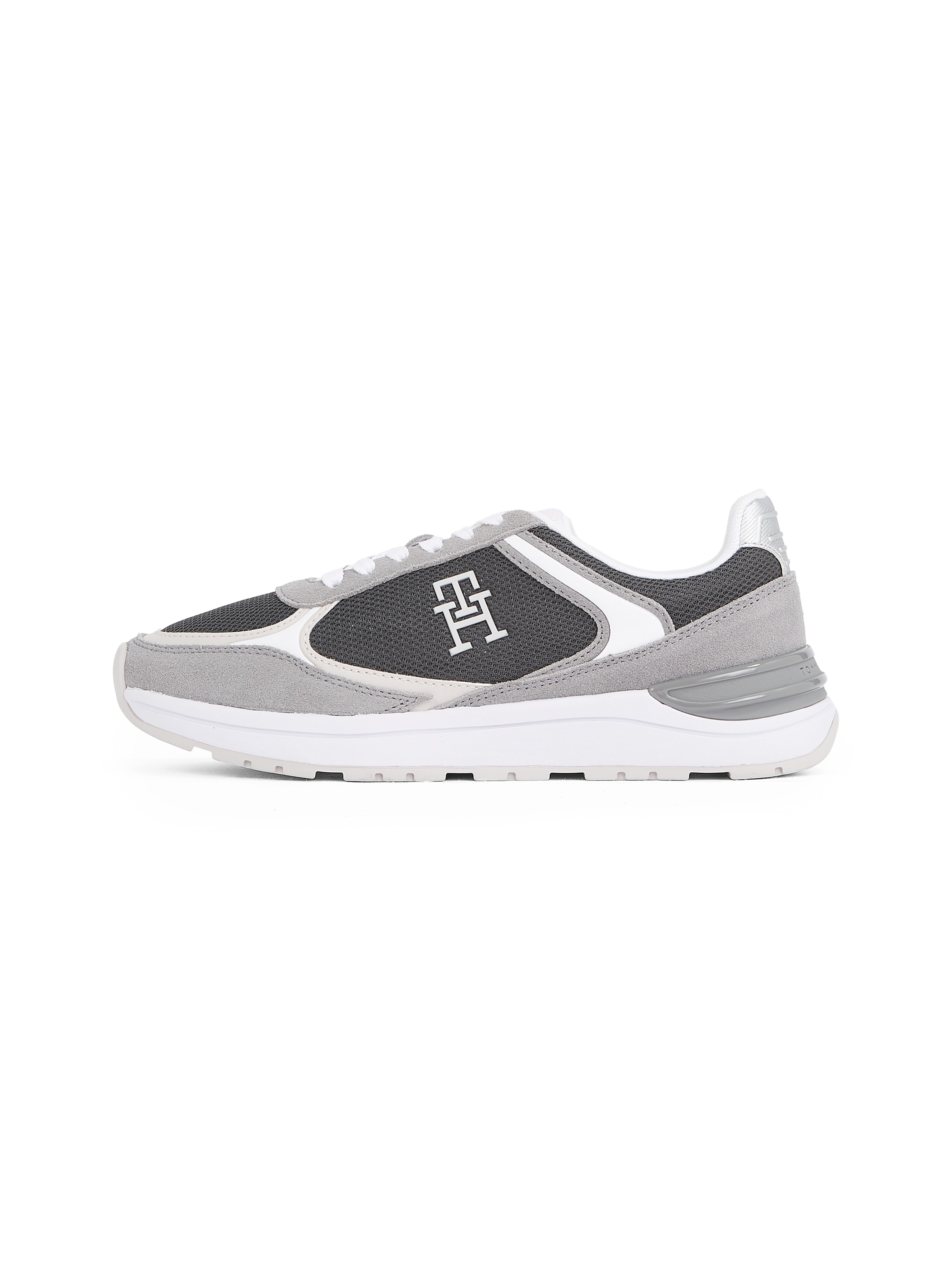 Tommy Hilfiger Keilsneaker »CASUAL FASHION RUNNER MIX«, Freitzeitschuh, Halbschuh, Schnürschuh im Kontrast-Look
