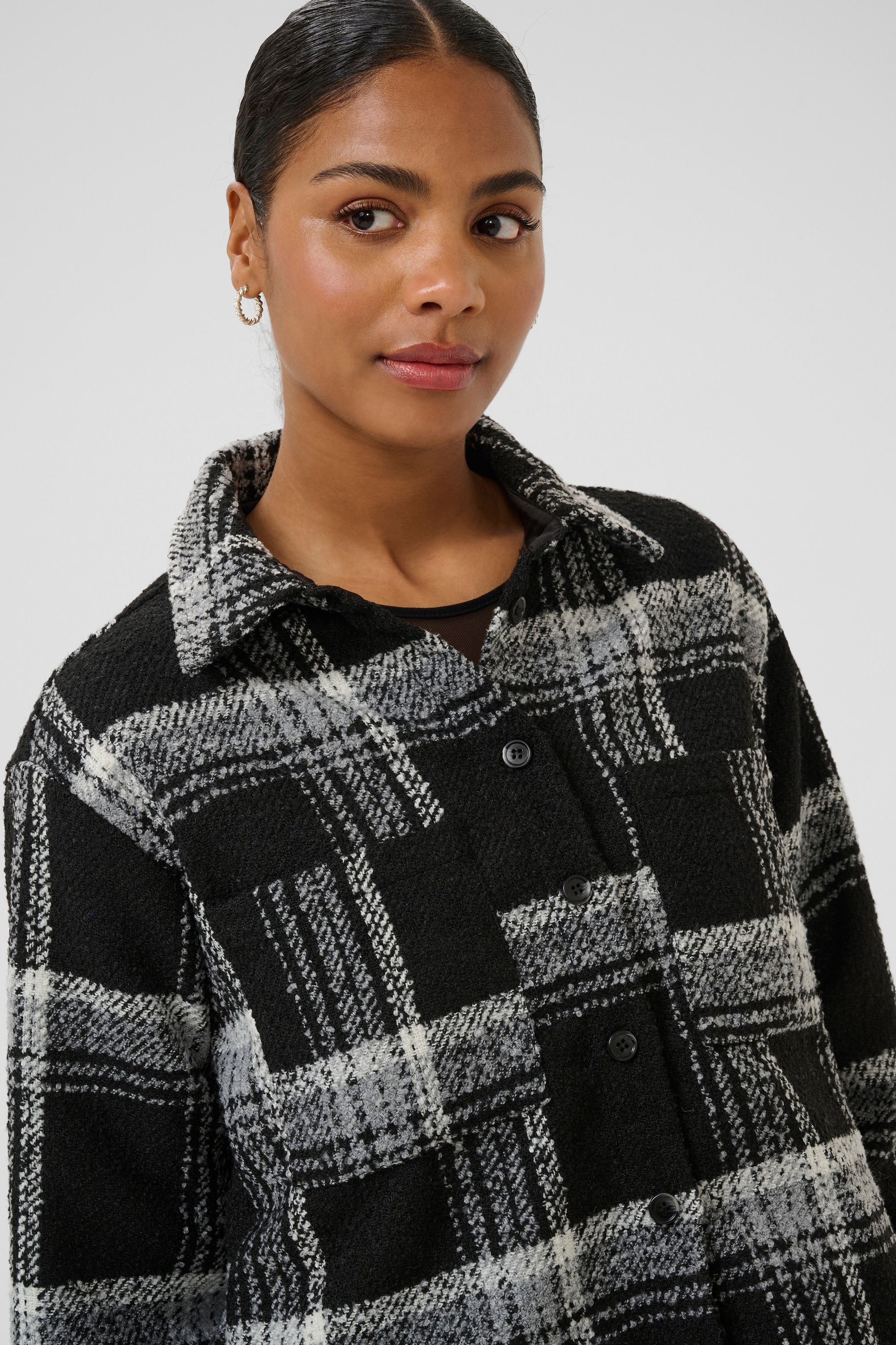 KAFFE Hemdbluse »Langarm-Hemd KAlily«