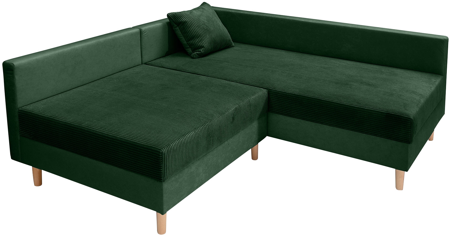 COLLECTION AB Ecksofa »L-Form«, Ecksofa,Ottomane rechte Seite montierbar,Komfortablen bonnelfederkern