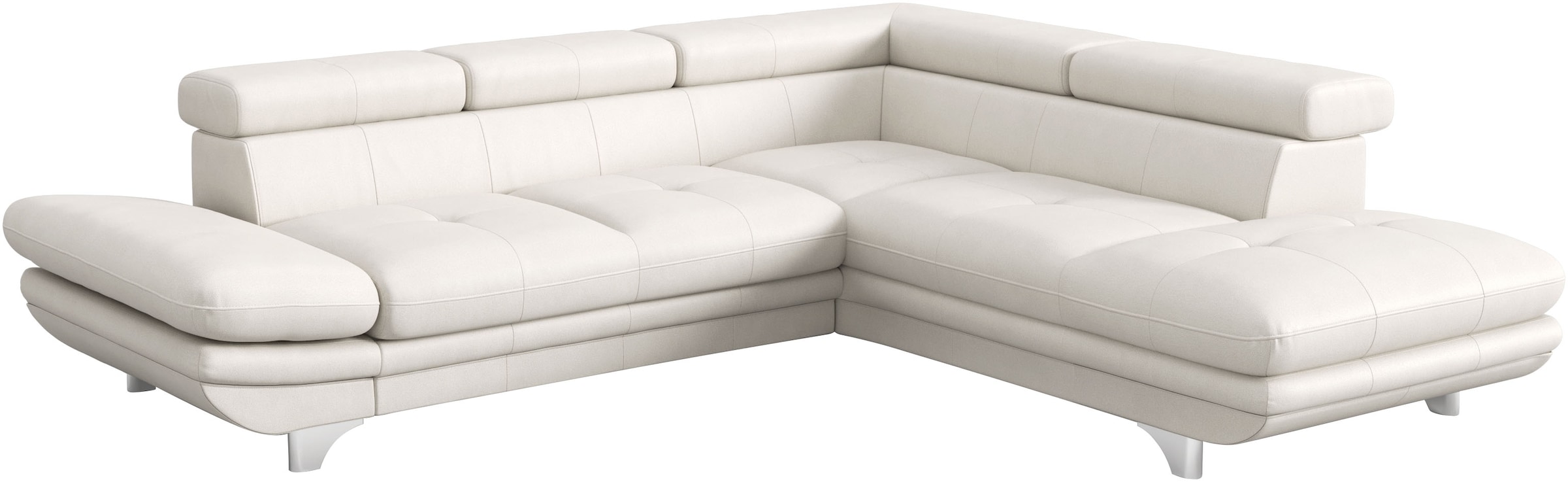 COTTA Ecksofa »Enterprise L-Form«, mit Arm- & Kopfteilverstellung, wahlweise mit Bettfunktion