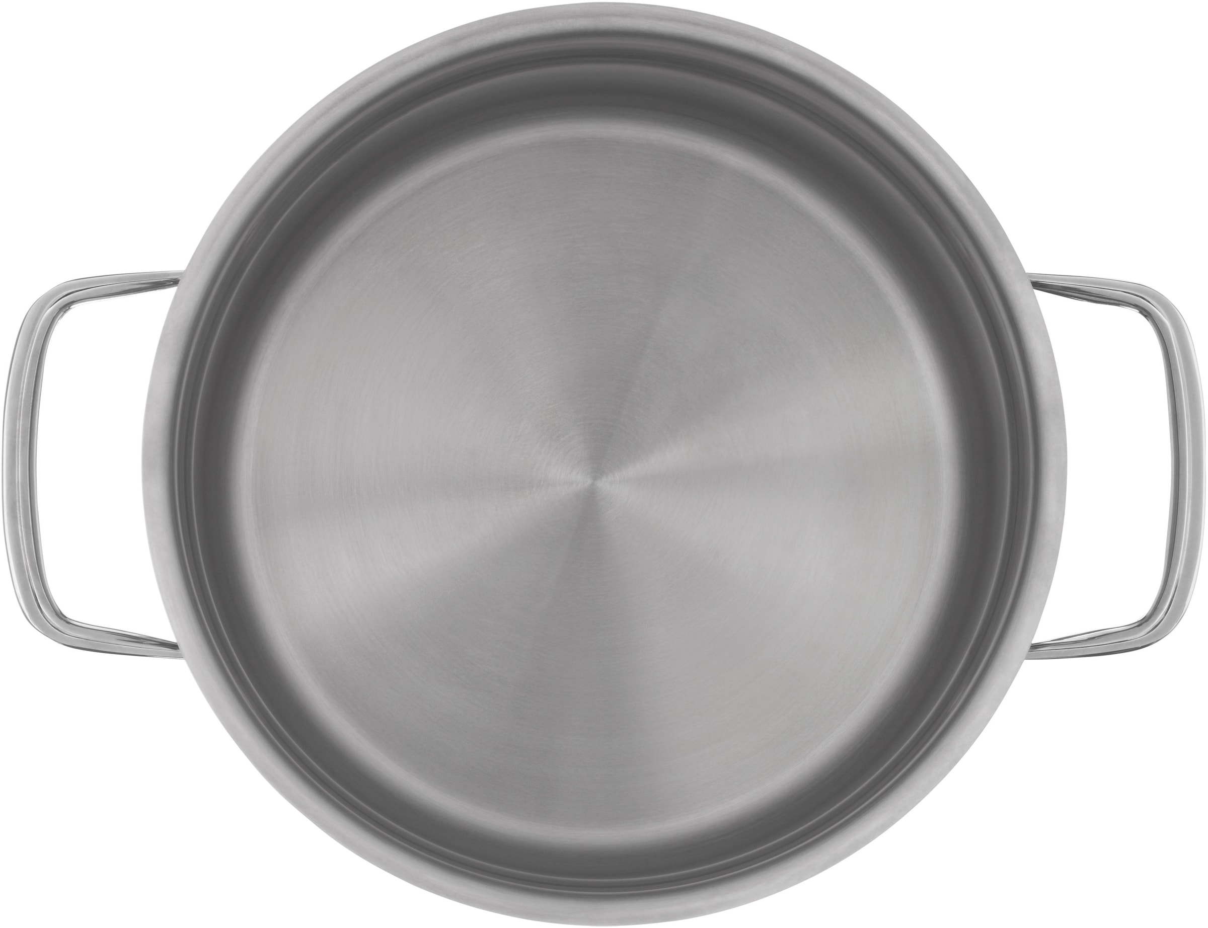 WMF Kochtopf »Compact Cuisine«, Cromargan® Edelstahl Rostfrei 18/10, (2 tlg.), wärmeduzierende Hohlgriffe, Innenskalierung, Schüttrand