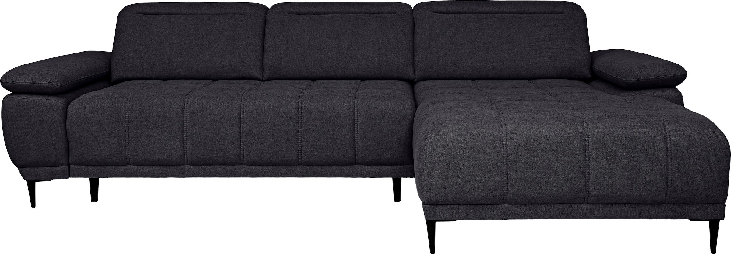 WERK2 Ecksofa »Focus-S, inkl. elektr. Sitzvorzug, manuelle Kopfteilverstellung«