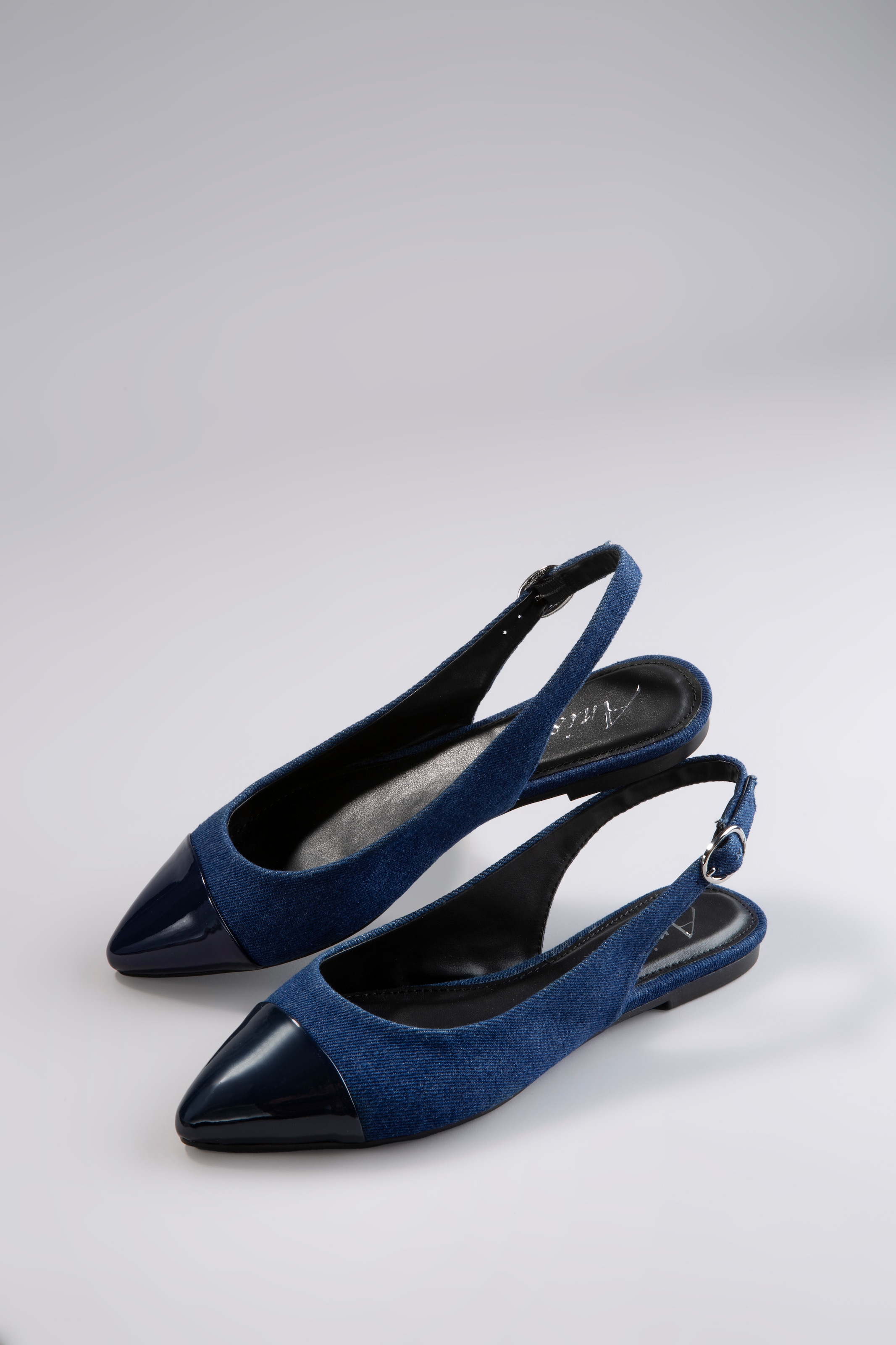 Aniston SHOES Slingpumps, Flat, Sommerschuh, Lackspitze - NEUE KOLLEKTION