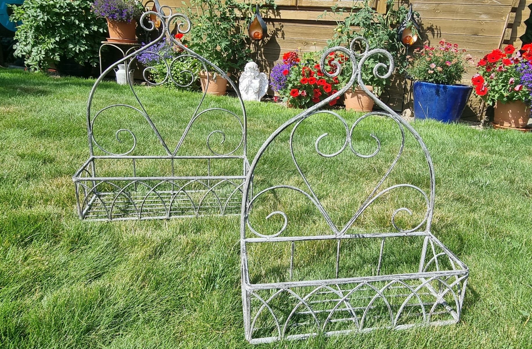 Ambiente Haus Wandregal »Dekoregal 2er Set eckig in grau« 1 Stk. tlg. Wandgestell, Aufbewahrungsregal