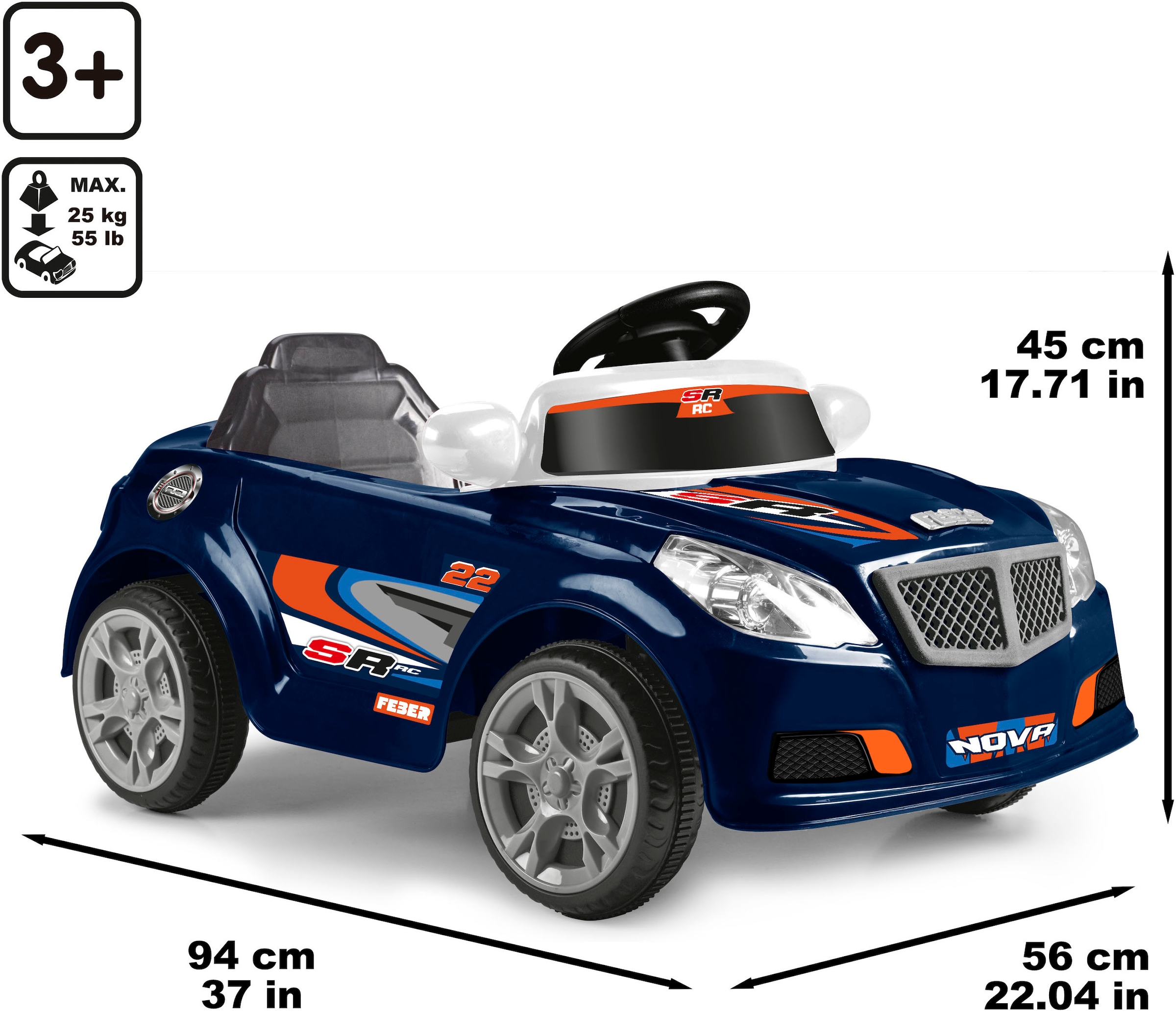 Feber® Elektro-Kinderauto »Feber Twinkel Car R/C CE«, ab 3 Jahren