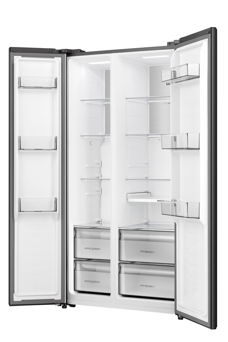 Hisense Side-by-Side »RS3P538NAFE« 178,6 cm hoch 91,1 cm breit einfacher Side by Side mit Premium-Ausstattung