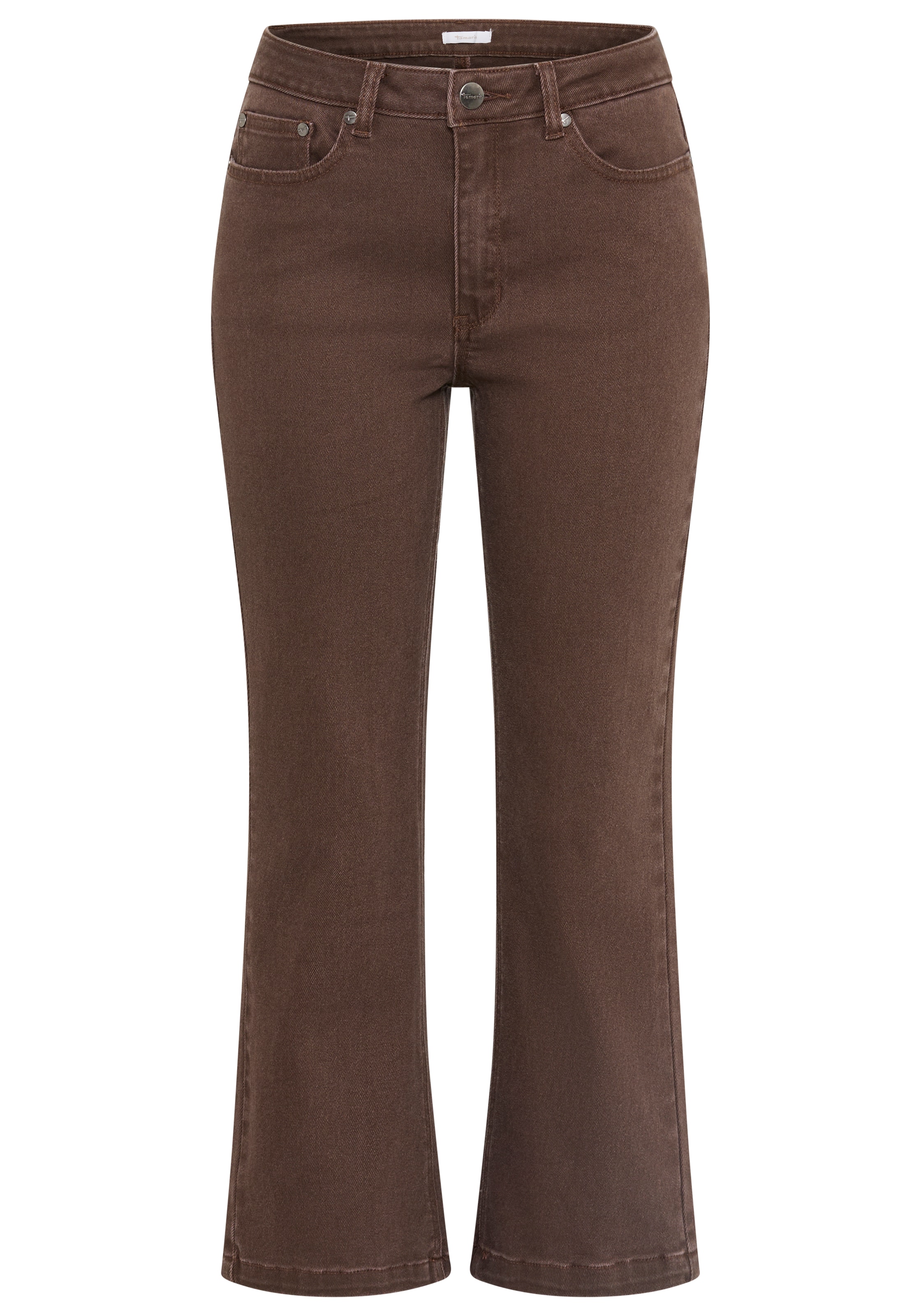 Tamaris Ankle-Jeans mit hoher Leibhöhe im cropped and flared Look