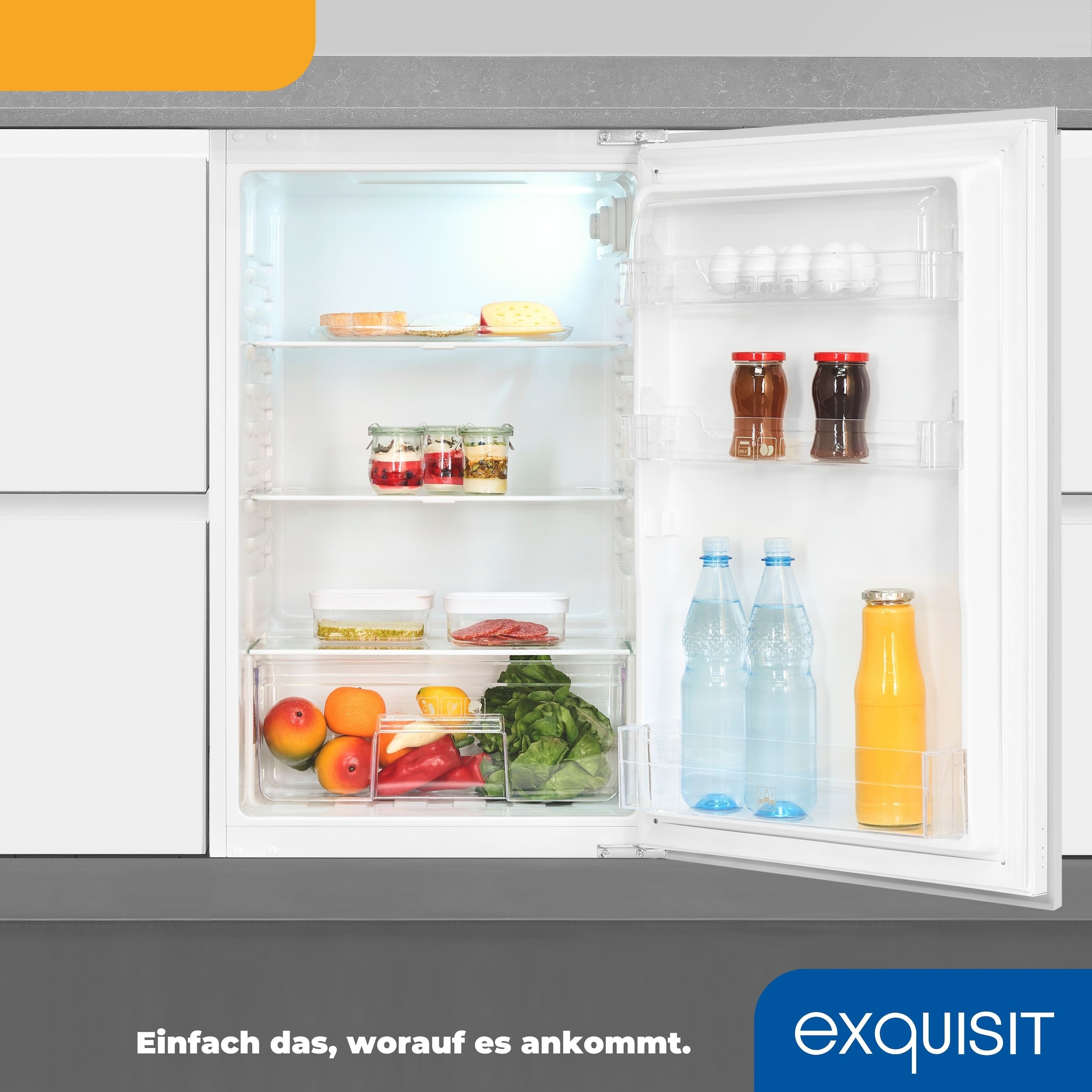 exquisit Einbaukühlschrank »EKS131-V-040E«