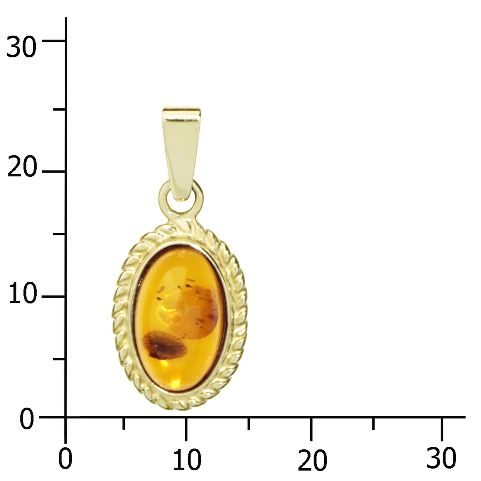 OSTSEE-SCHMUCK Kettenanhänger »- Julie - Gold 333/000 - Bernstein«