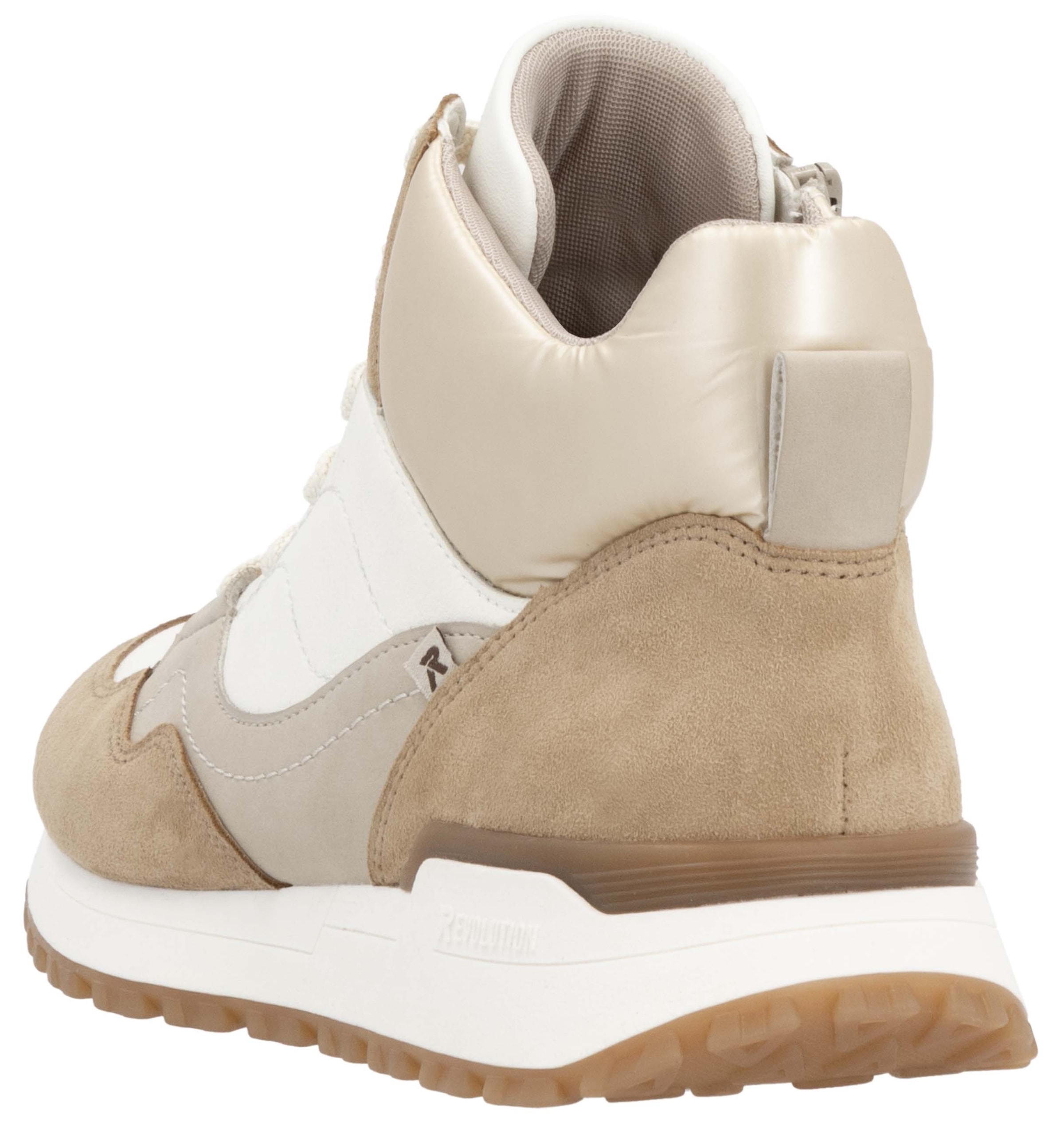 Rieker EVOLUTION Sneaker, Freizeitschuh, High Top Sneaker, Schnürboots mit Schaftrandpolster