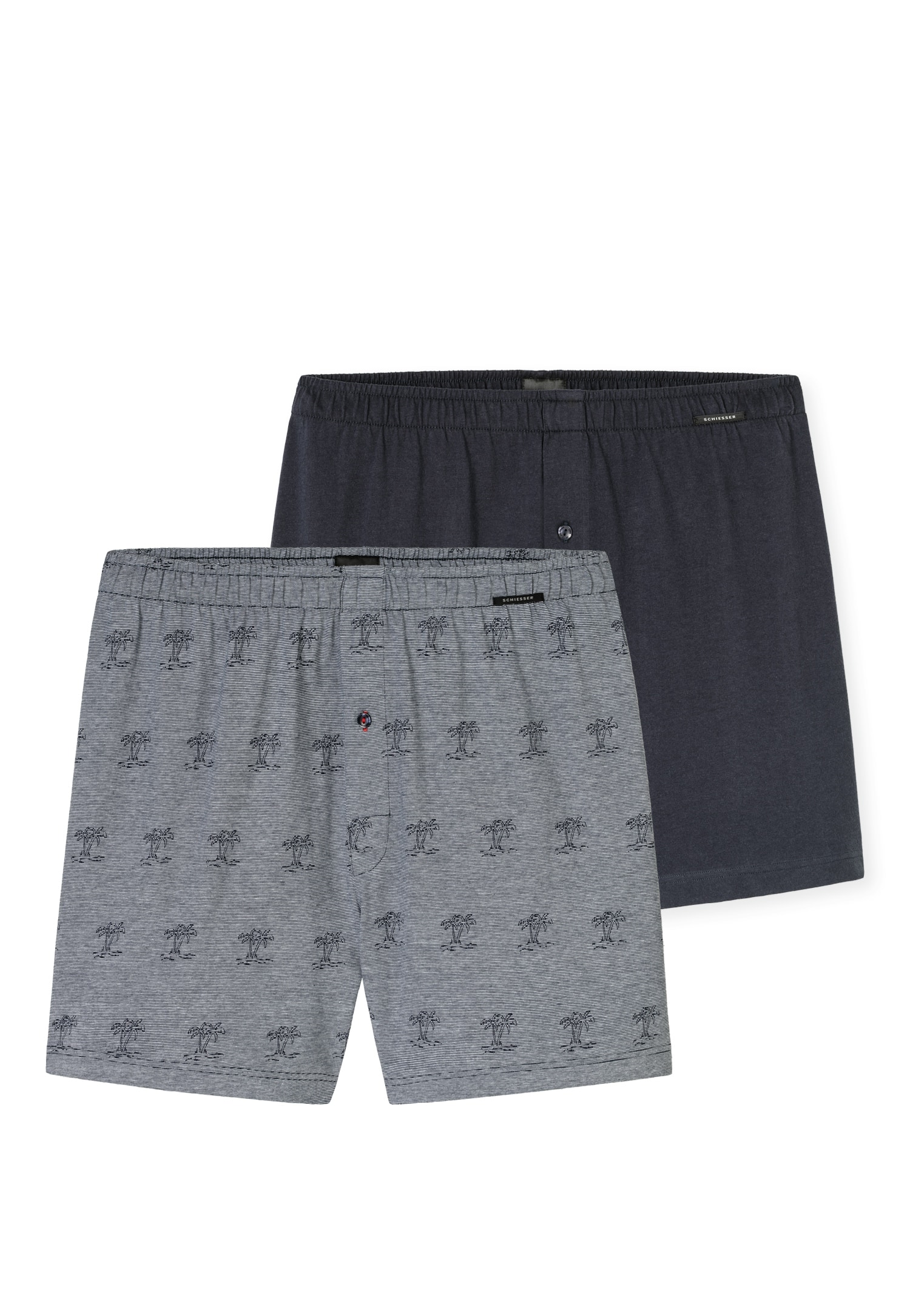 Schiesser Boxershorts »"Boxershorts Multipacks"«, (2er Pack), Zwei verschiedene Designs im Doppelpack