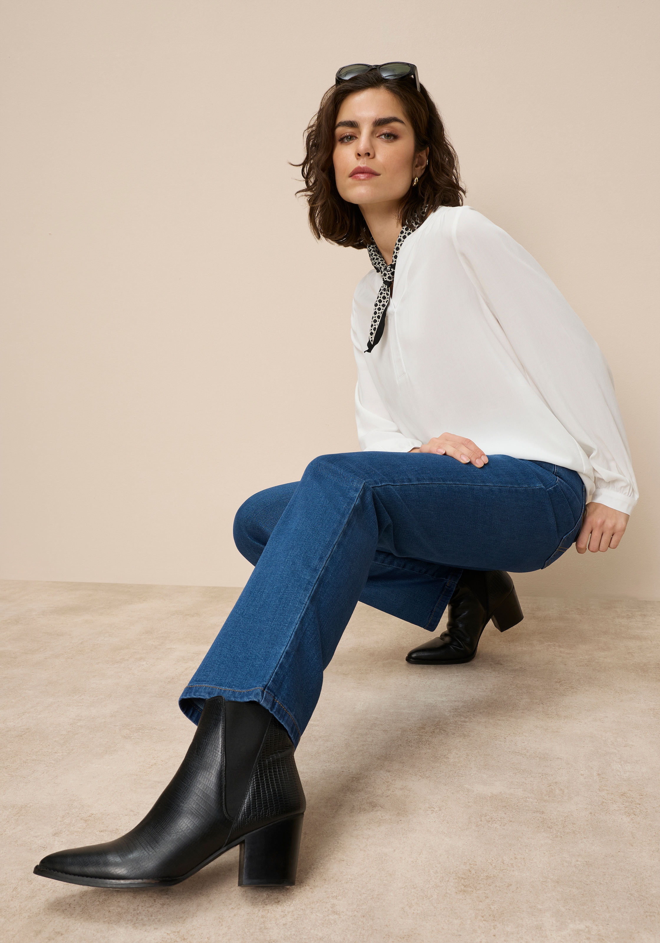 Arizona Gerade Jeans »Annett« bequeme Passform,  5-Pocket-Style,  hohe Taille