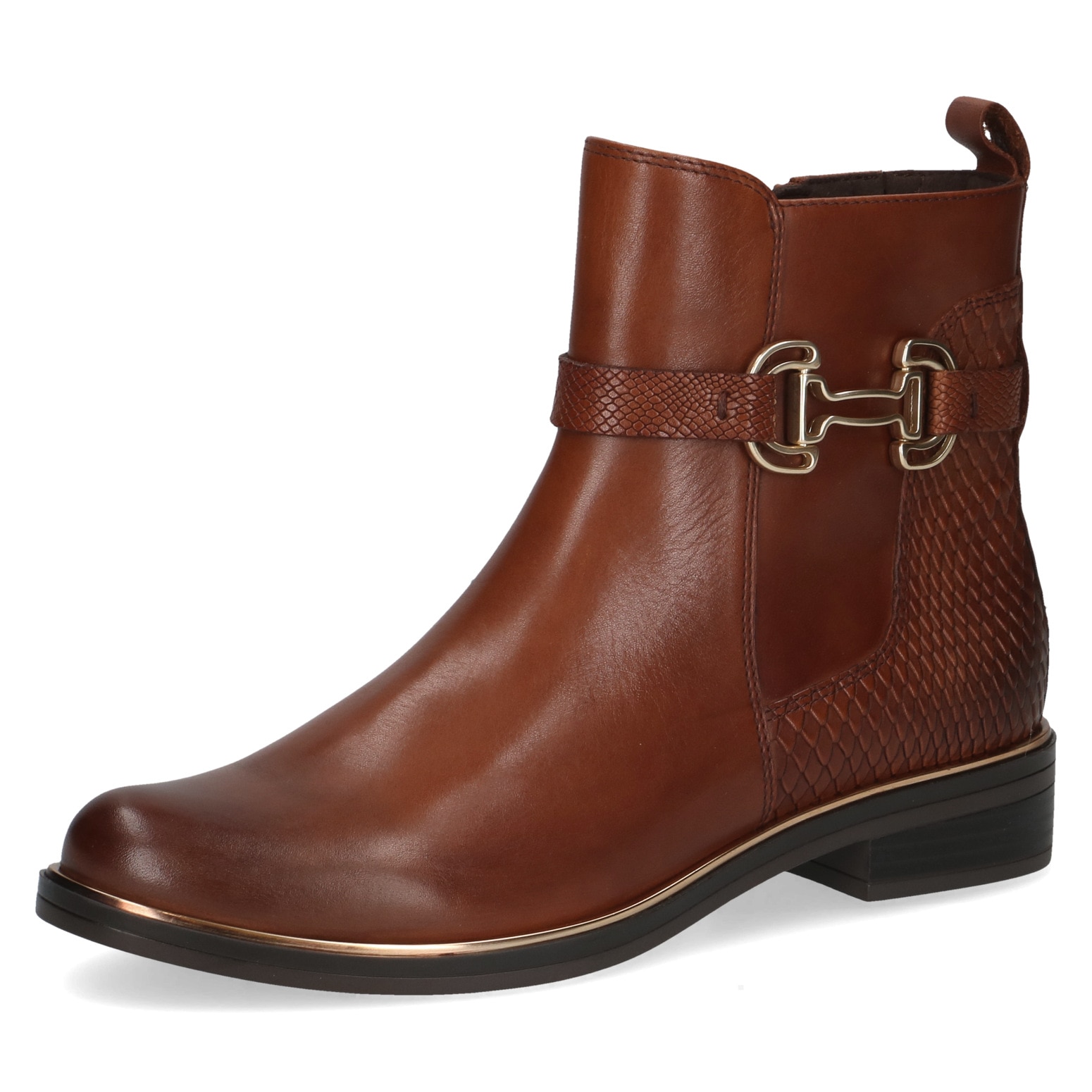 Caprice Damen Stiefelette , Blockabsatz, Businessschuh, Boots mit edlem Schmuckelement, Größe 39