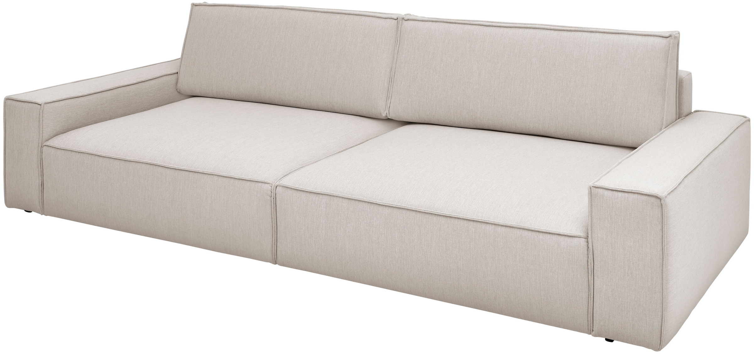 Home affaire Big-Sofa »NEU: SHERWOOD XXL, Big-Sofa (316cm), extra tiefe Sitzfläche 95 cm«, bequemer Sitzkomfort, Cord u. Leinenoptik, Kedernaht