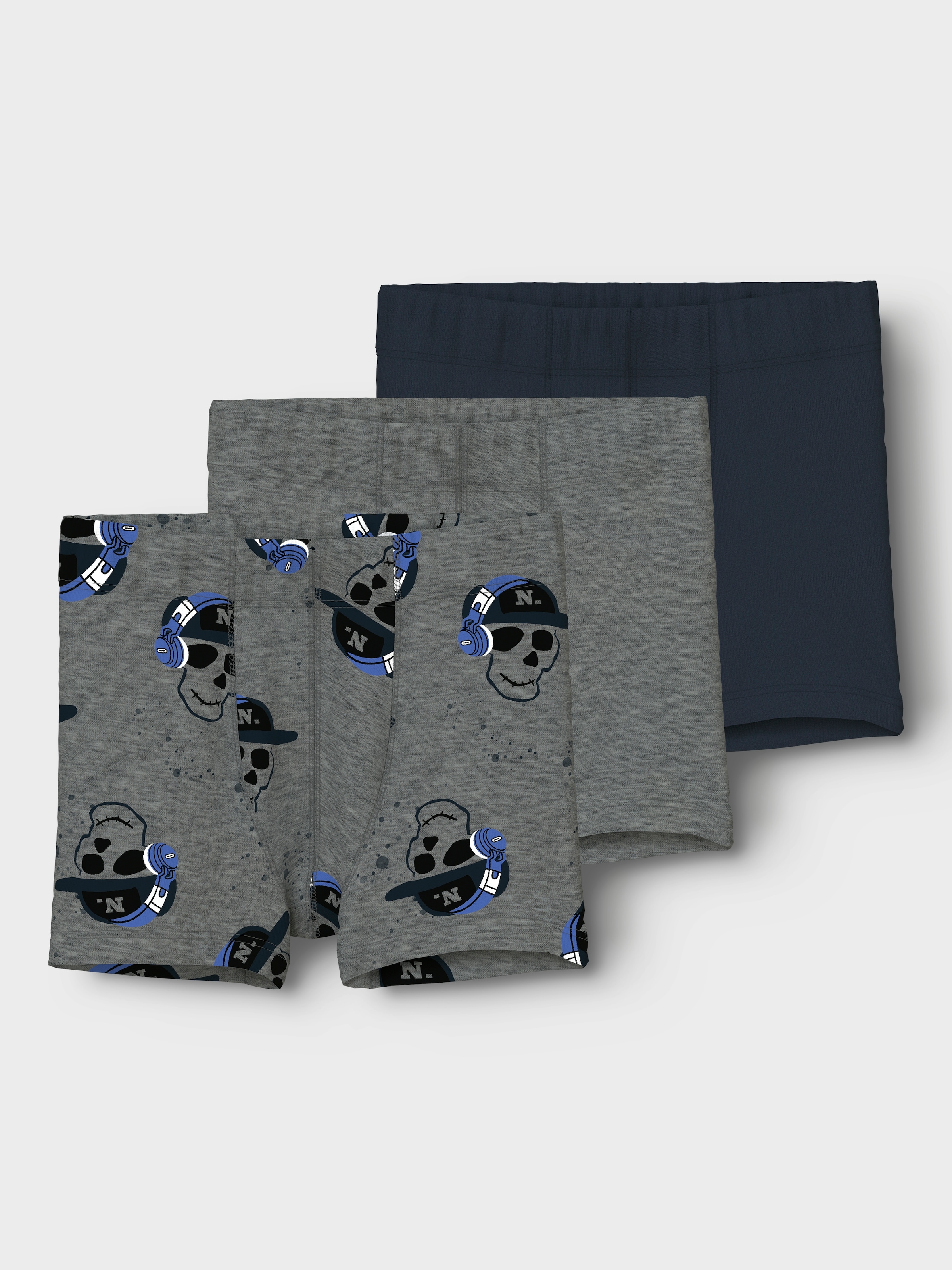 Name It Trunk »NMMTIGHTS 3P DARK GREY MEL SKULL NOOS«, (Packung, 3 St.)