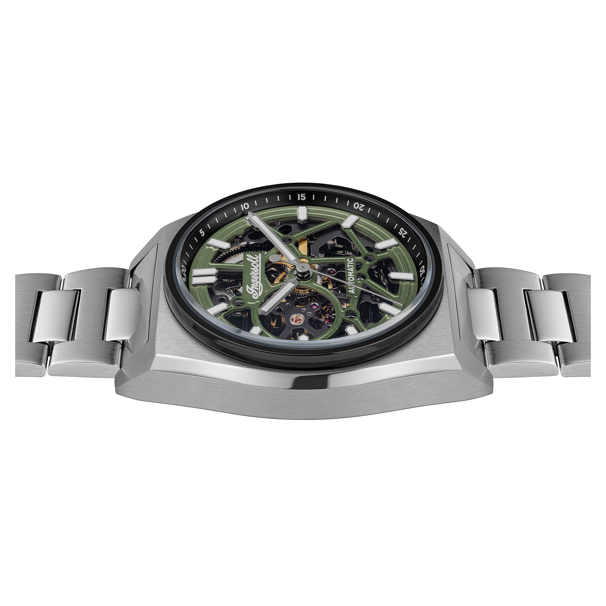 Ingersoll Automatikuhr »The Vert« Armbanduhr, Herrenuhr, Mechanische Uhr, Edelstahlarmband, analog