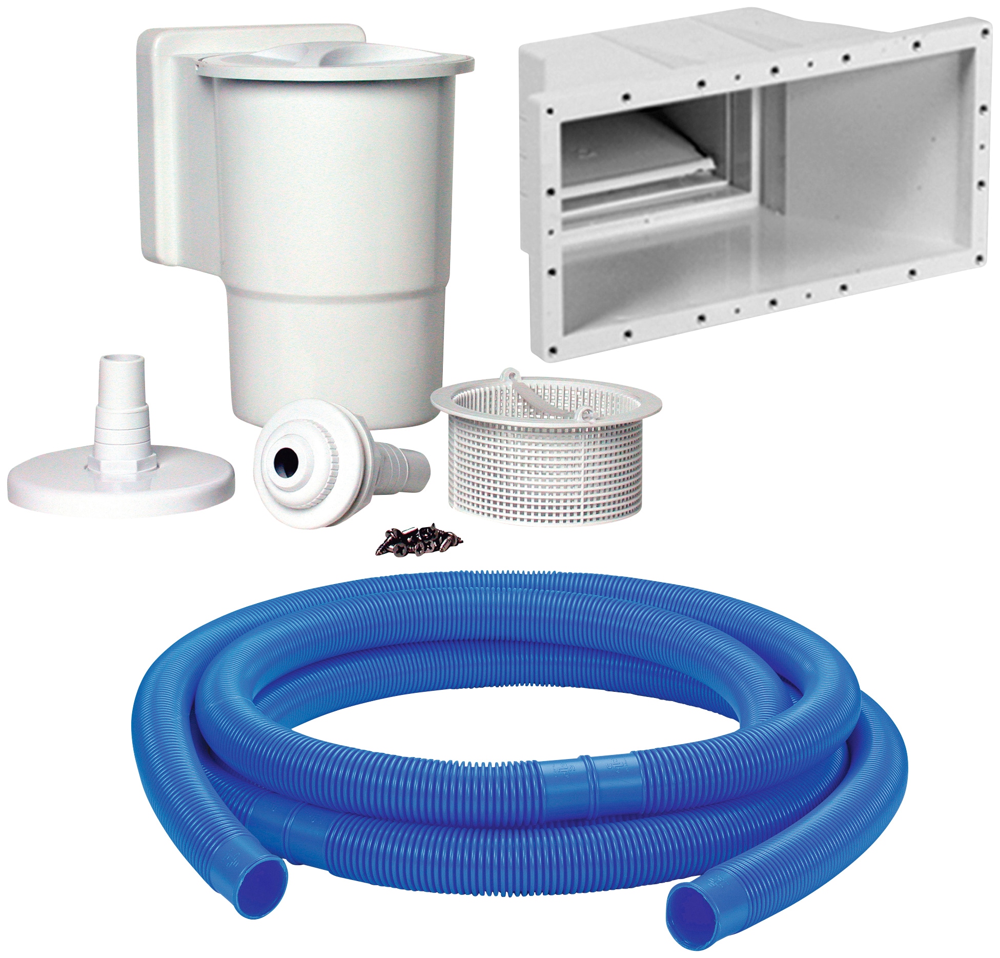 KWAD Rundpool »SUPREME weiß mit Sicherheitsleiter und Zubehör« inkl. Bodenisolation & Wasserpflege-Set, versch. Größen