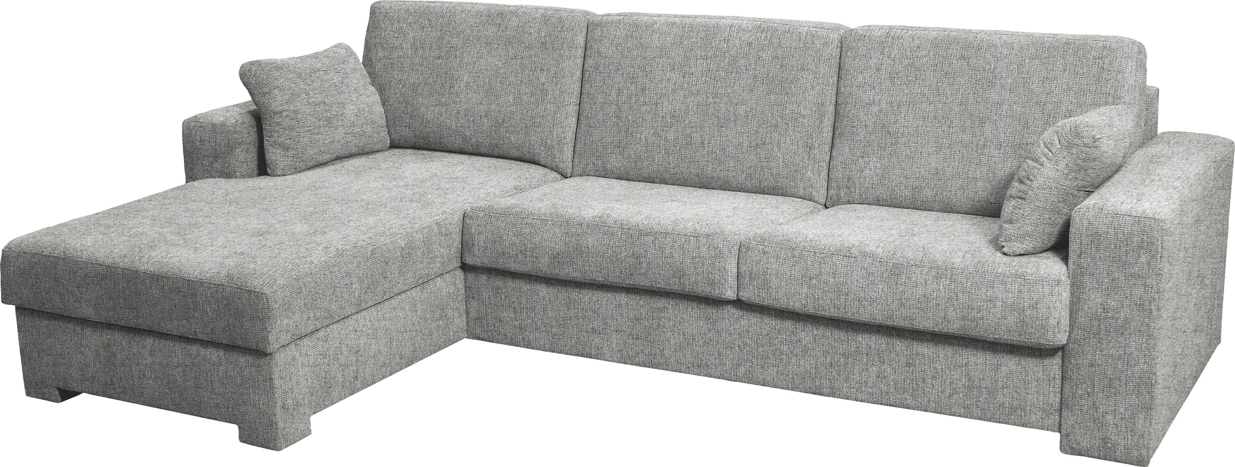 Home affaire Ecksofa »Roma "M" Matratzenhöhe 14 cm, Dauerschlaffunktion, mit Unterfederung,«, Liegemaße ca 143x198 cm, L-Form