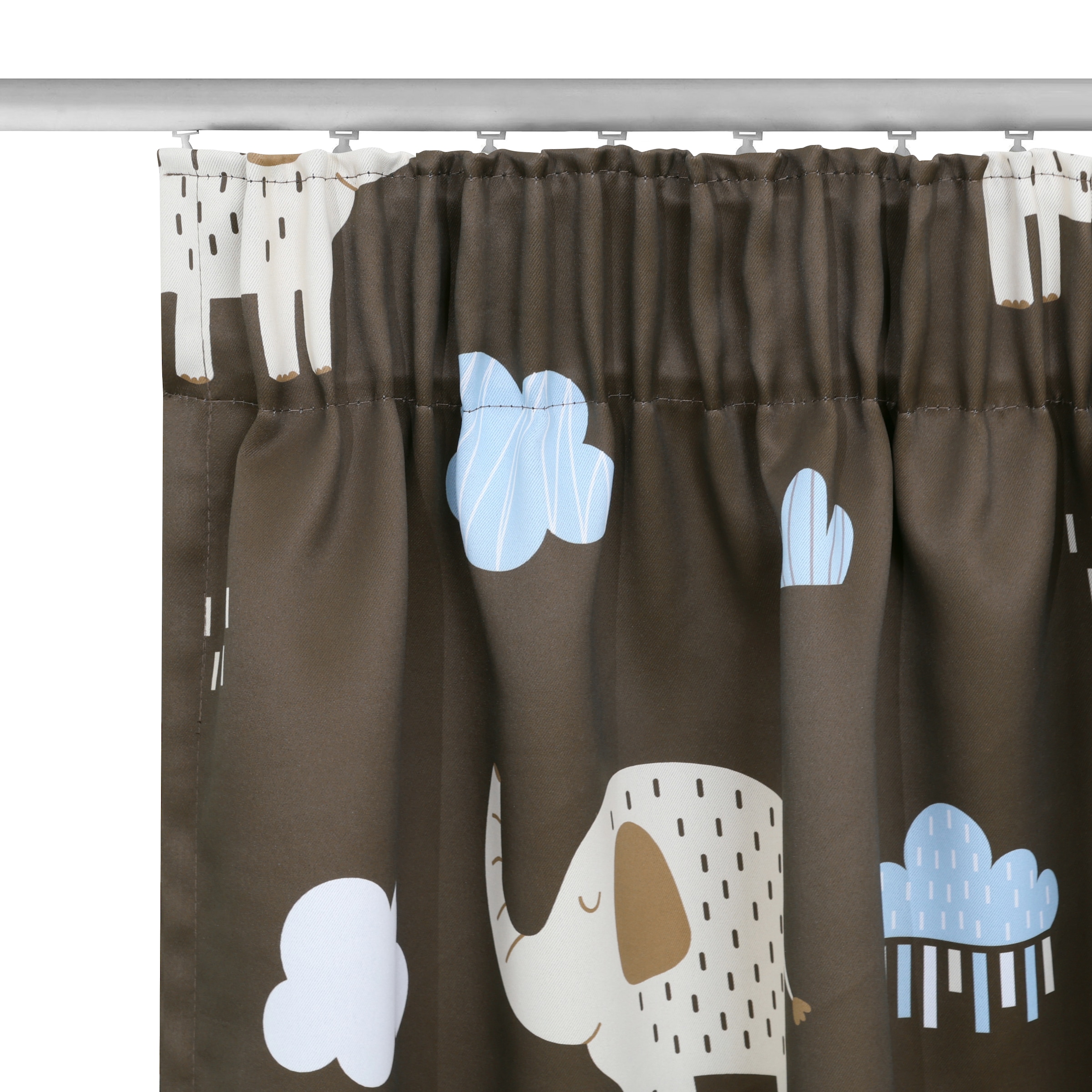 OTTO home Gardine »Maurrice« Multifunktionsband 1 Stk. tlg. Blickdicht, Multifunktionsband, Pflegeleicht, Elefanten Design