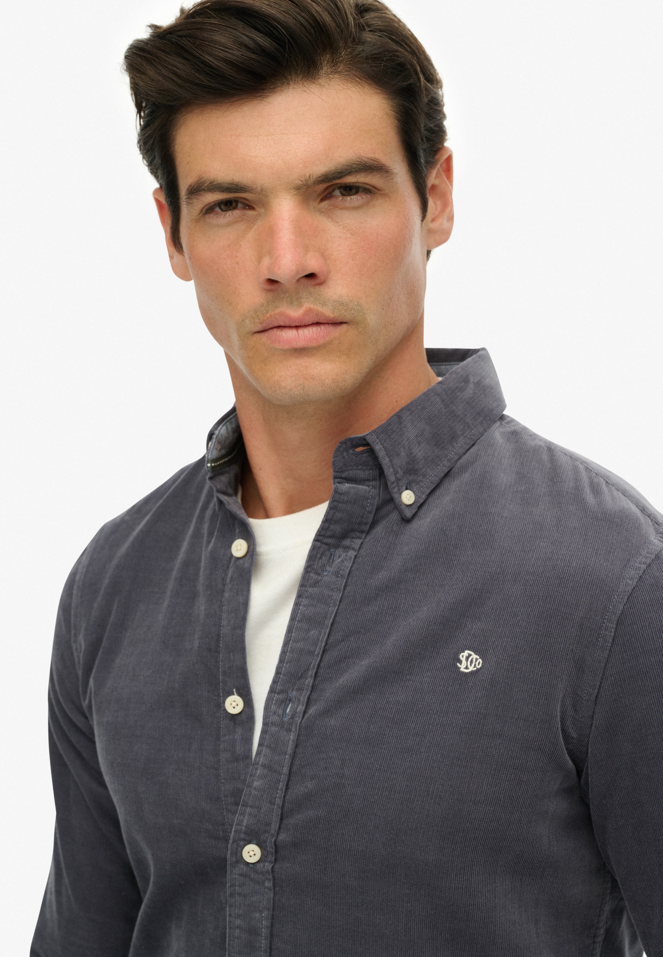 Superdry Langarmhemd »CLASSIC NEEDLE CORD SHIRT«