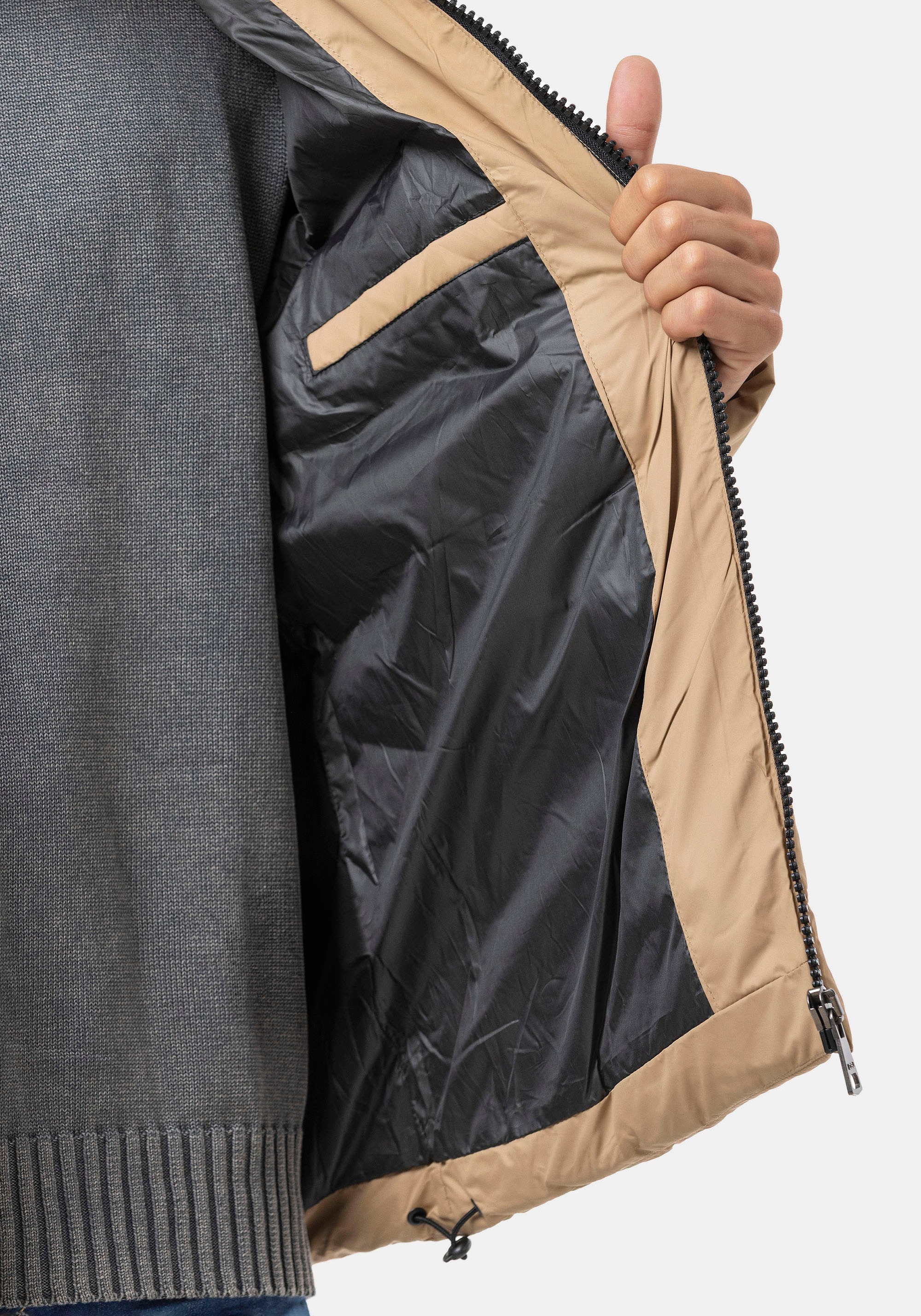 Cipo & Baxx Steppjacke mit Kapuze