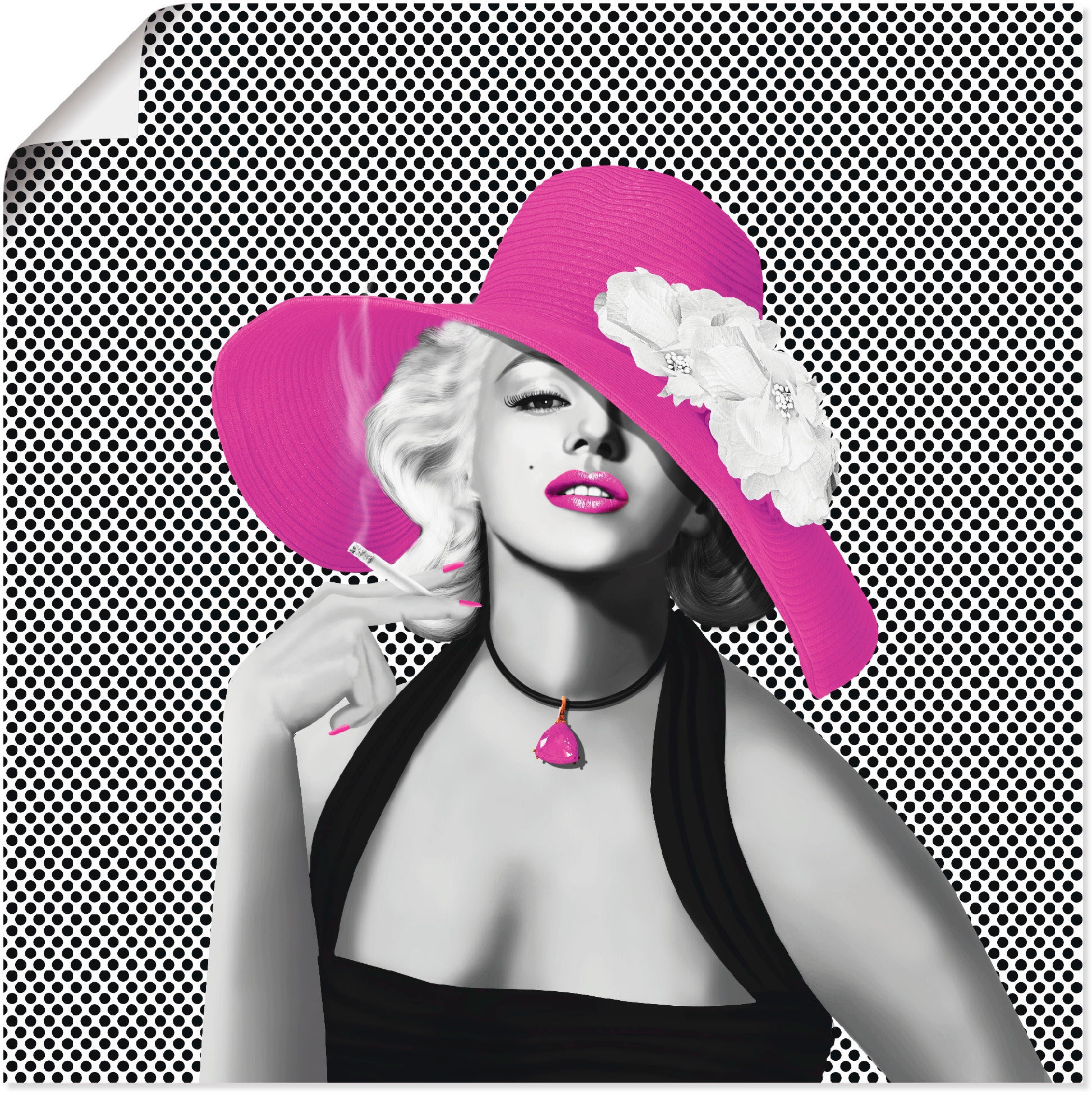 Artland Wandbild »Marilyn in bestellen Größen bei (1 Wandaufkleber in Pop Stars, St.), verschied. Leinwandbild, OTTO als Poster, Art«