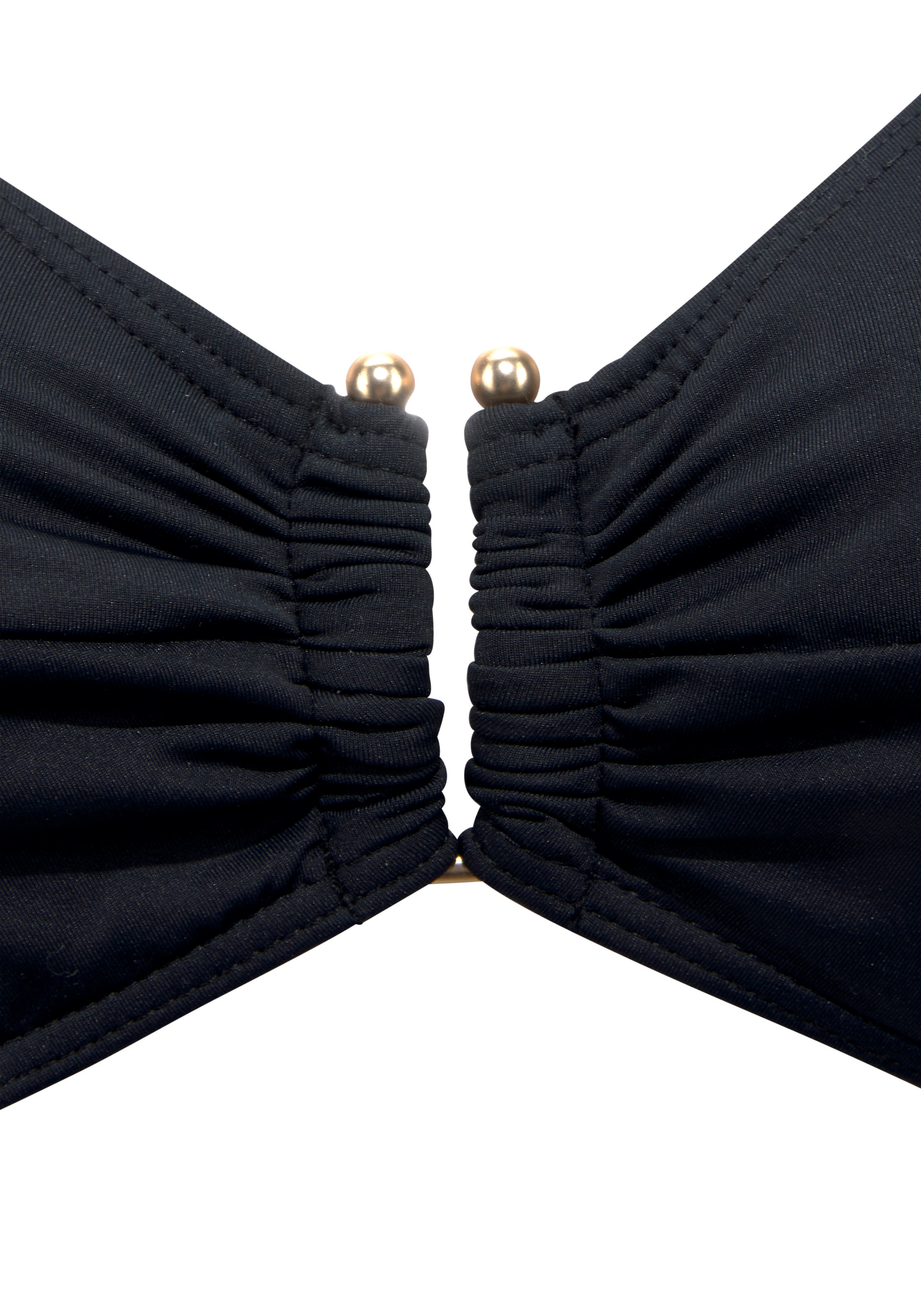 LASCANA Bügel-Bikini-Top »Italy«, mit goldfarbigen Accessoire